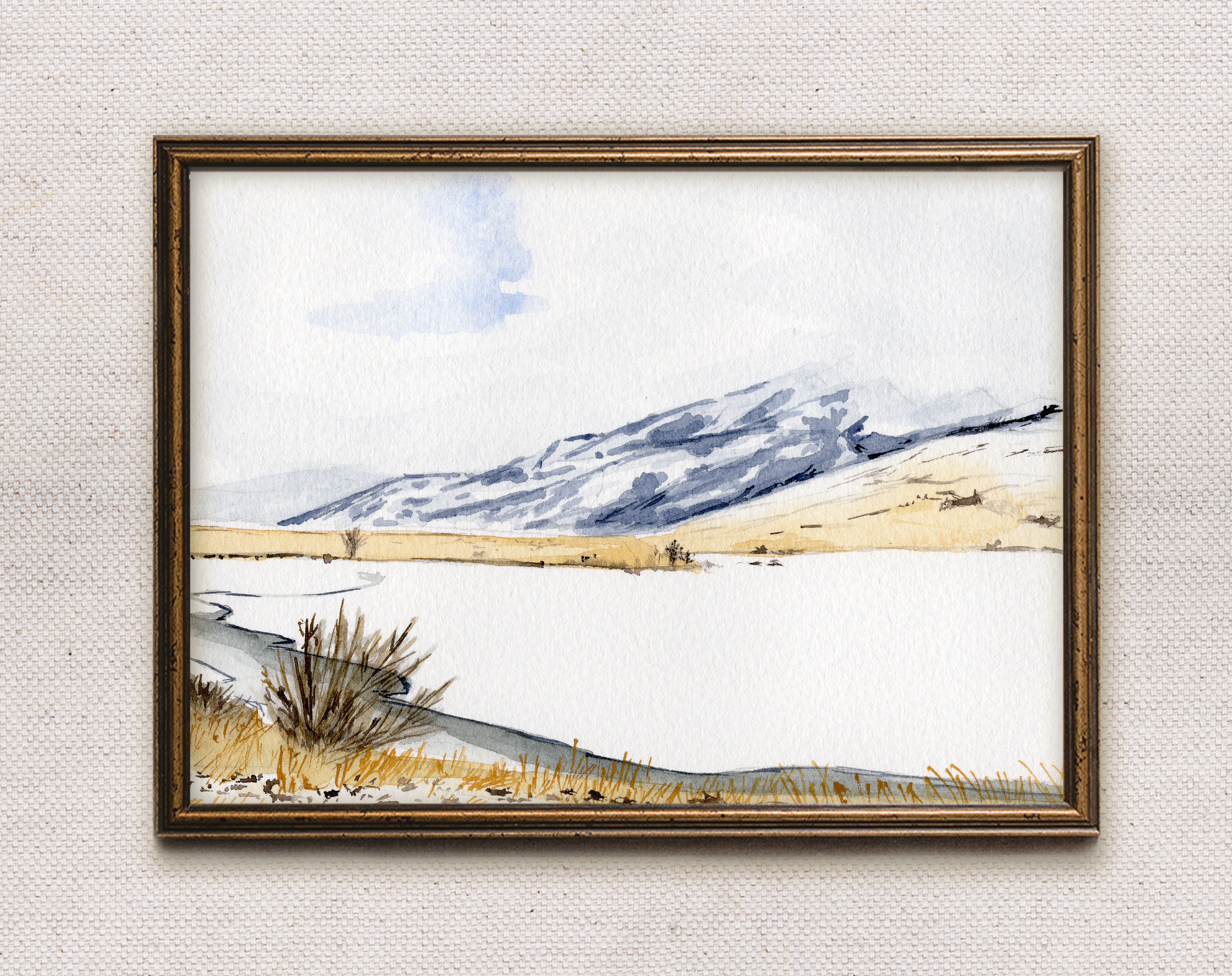 How's the Ice HORIZONTAL GOLD FRAME.png