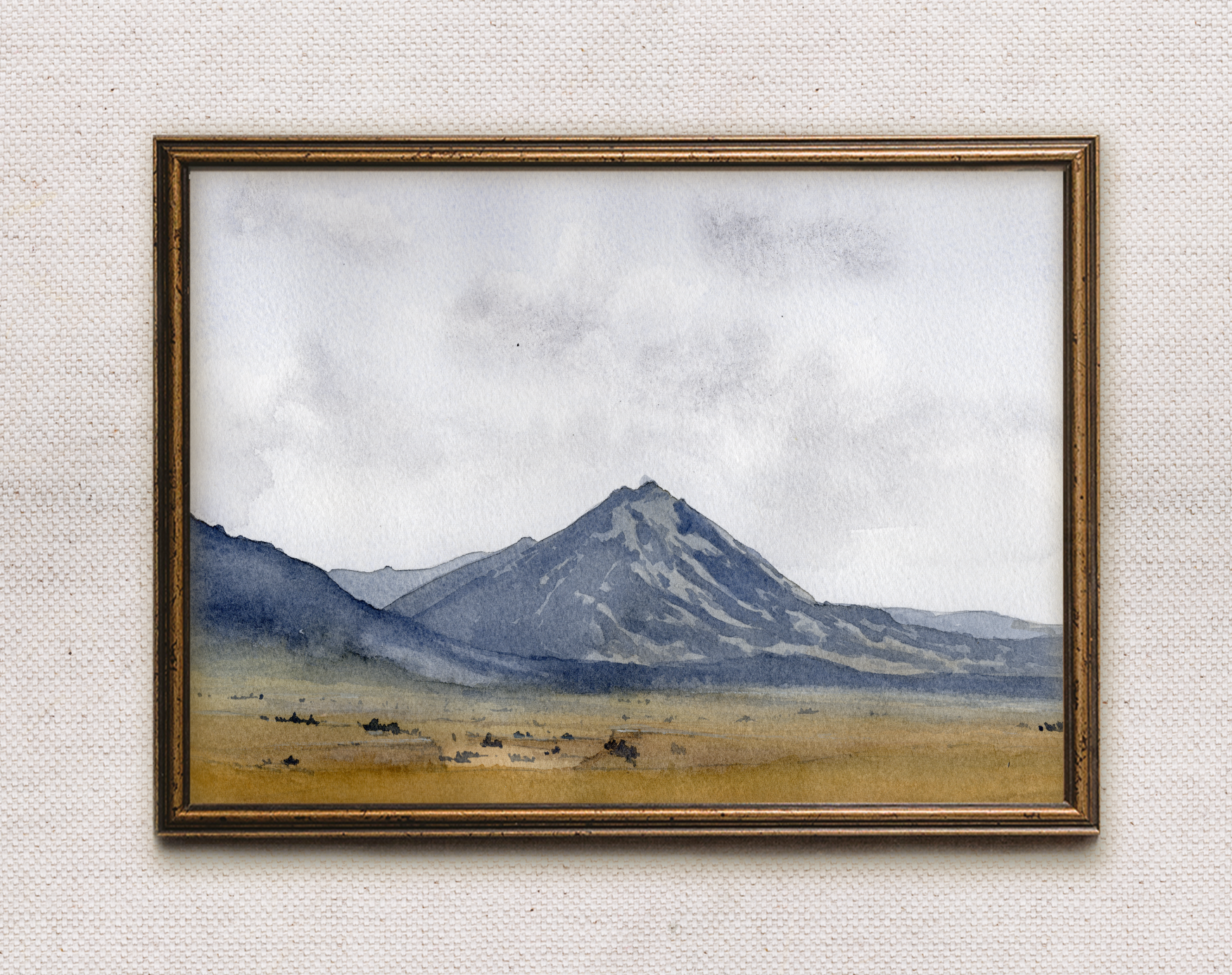 Emigrant Gold Watercolor Print
