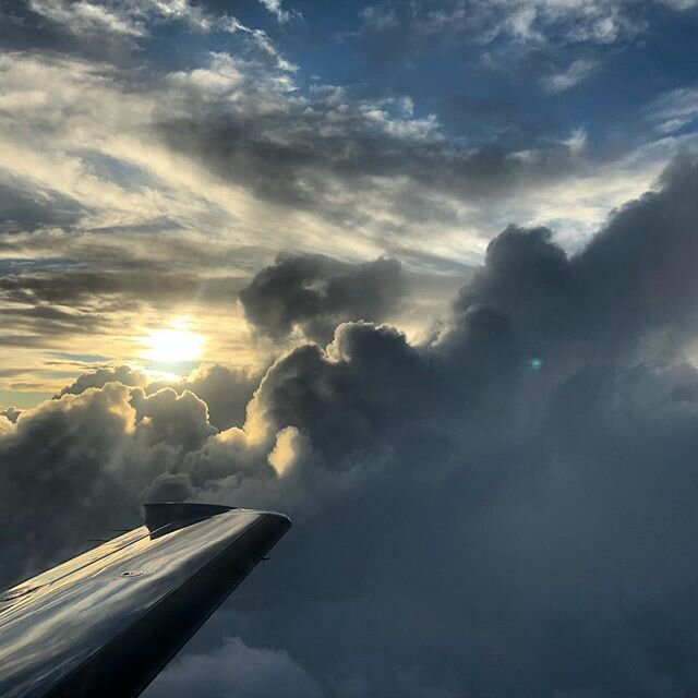 Breaking out on top. Had waited to take off until the worst had passed and actually had a smooth ride through most of the weather. #p6aviation #cirrusaircraft #visionjet #dusk #cumulus