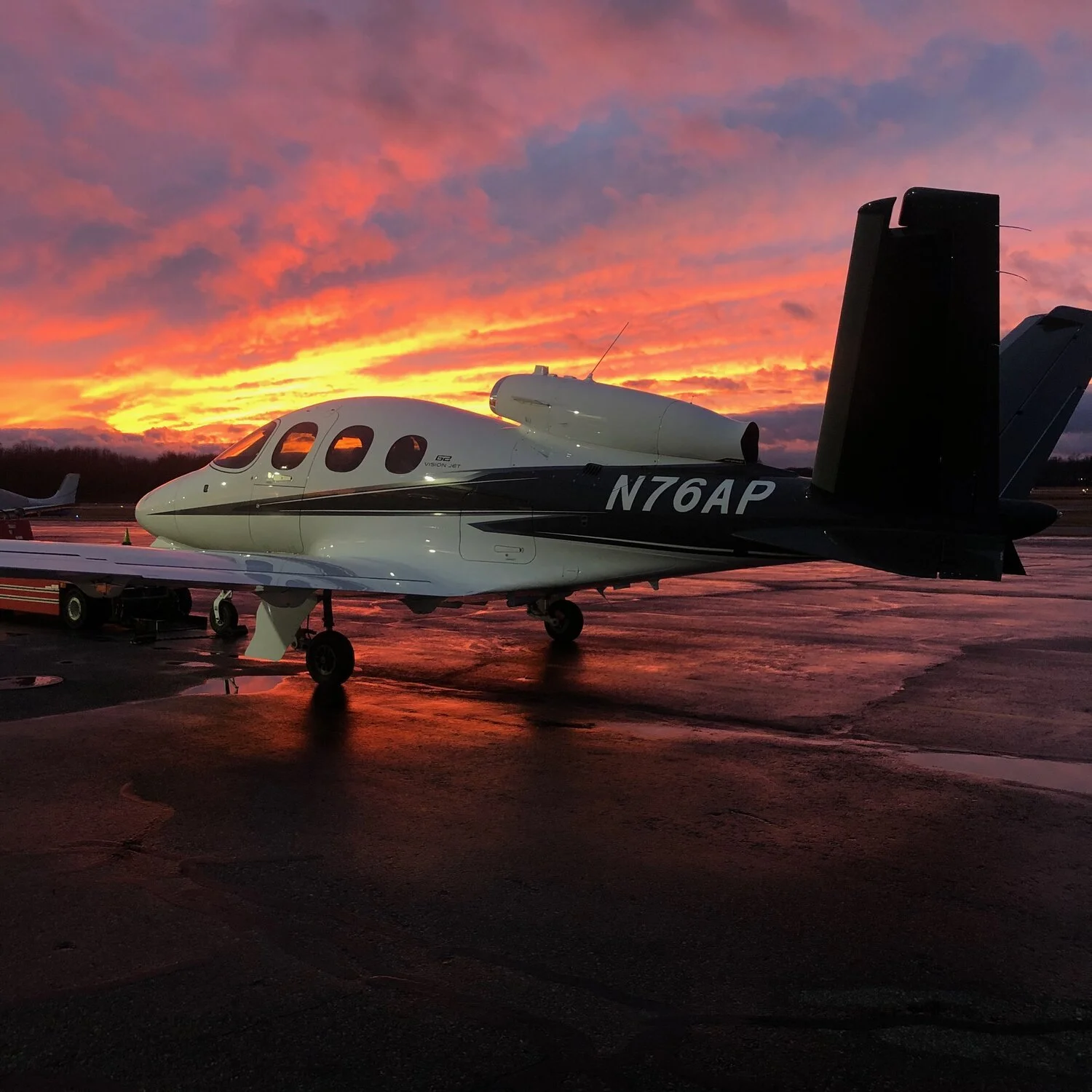 The beauty of an airplane