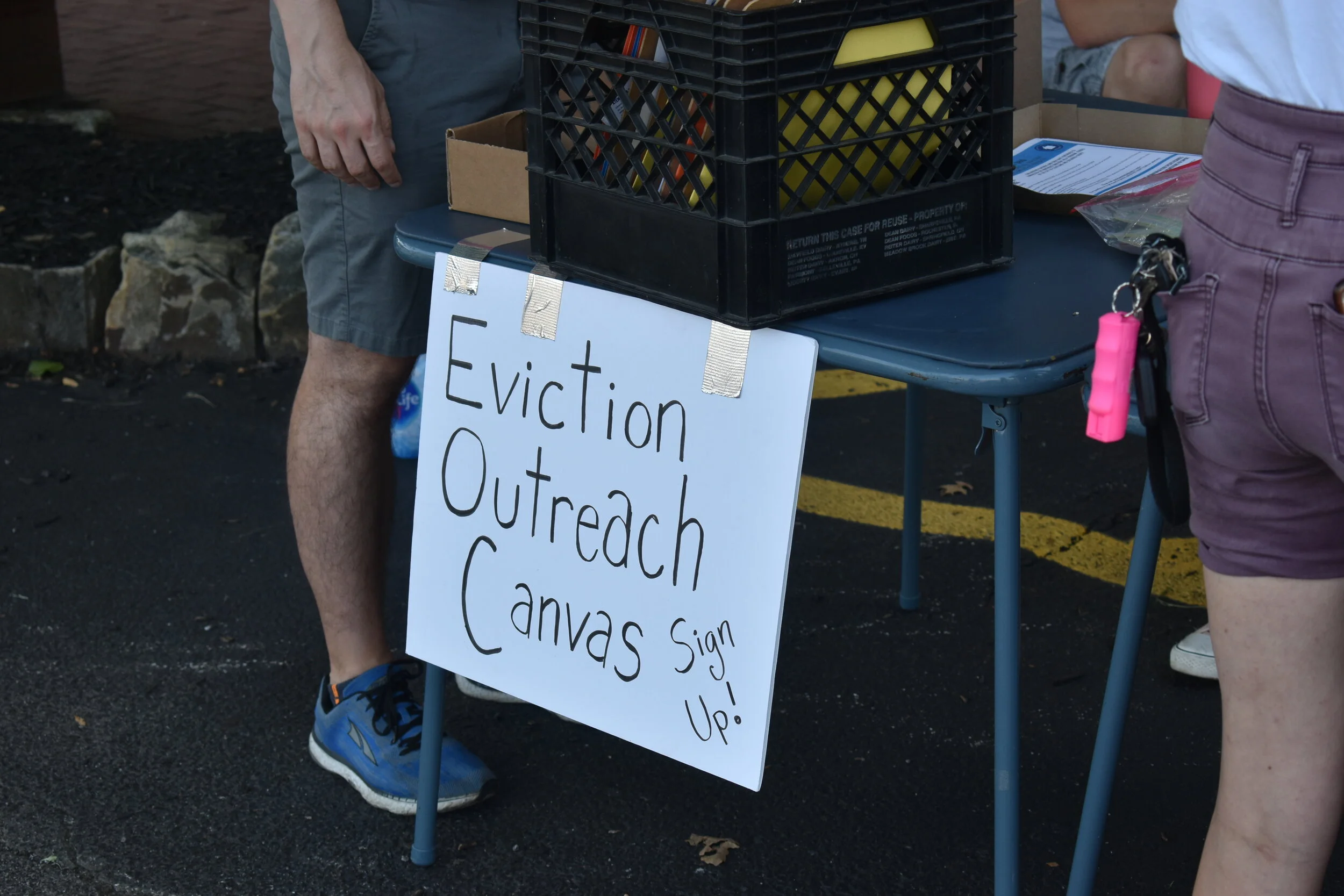 Trying to Prevent Evictions One Door Knock at a Time