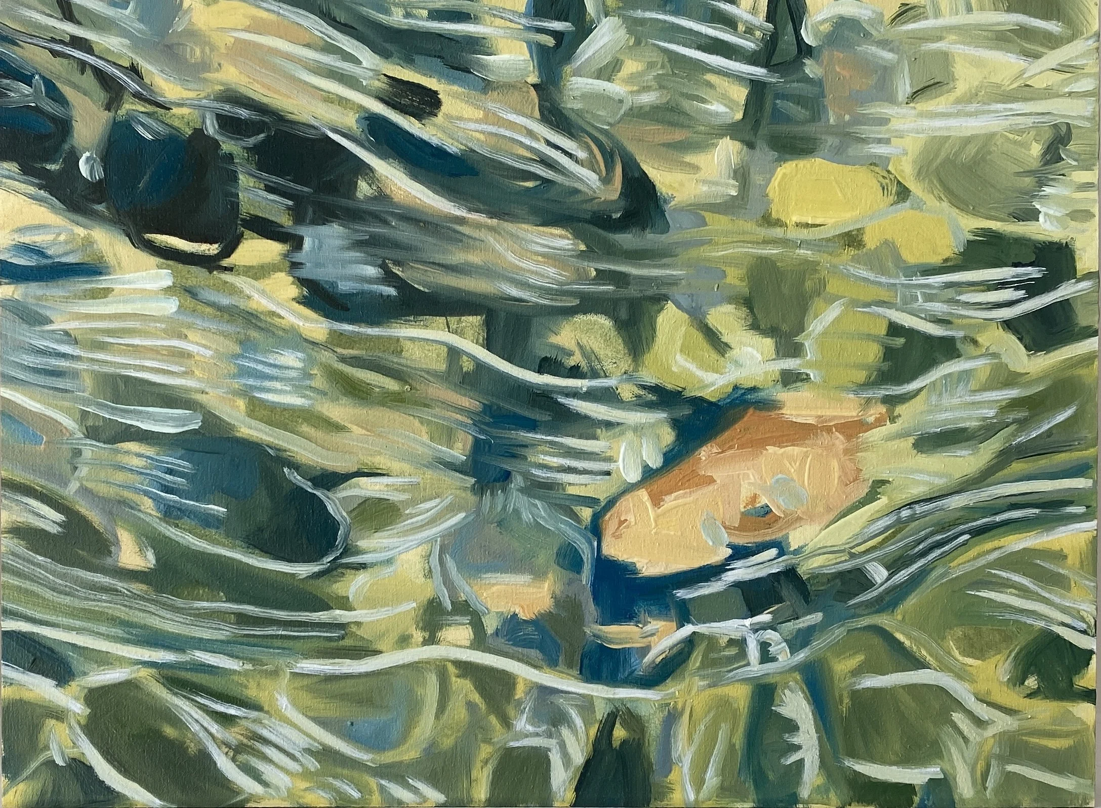 Ebbing ll (water over stone) by Sara Wiens