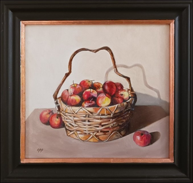 Apples in an Antique Basket