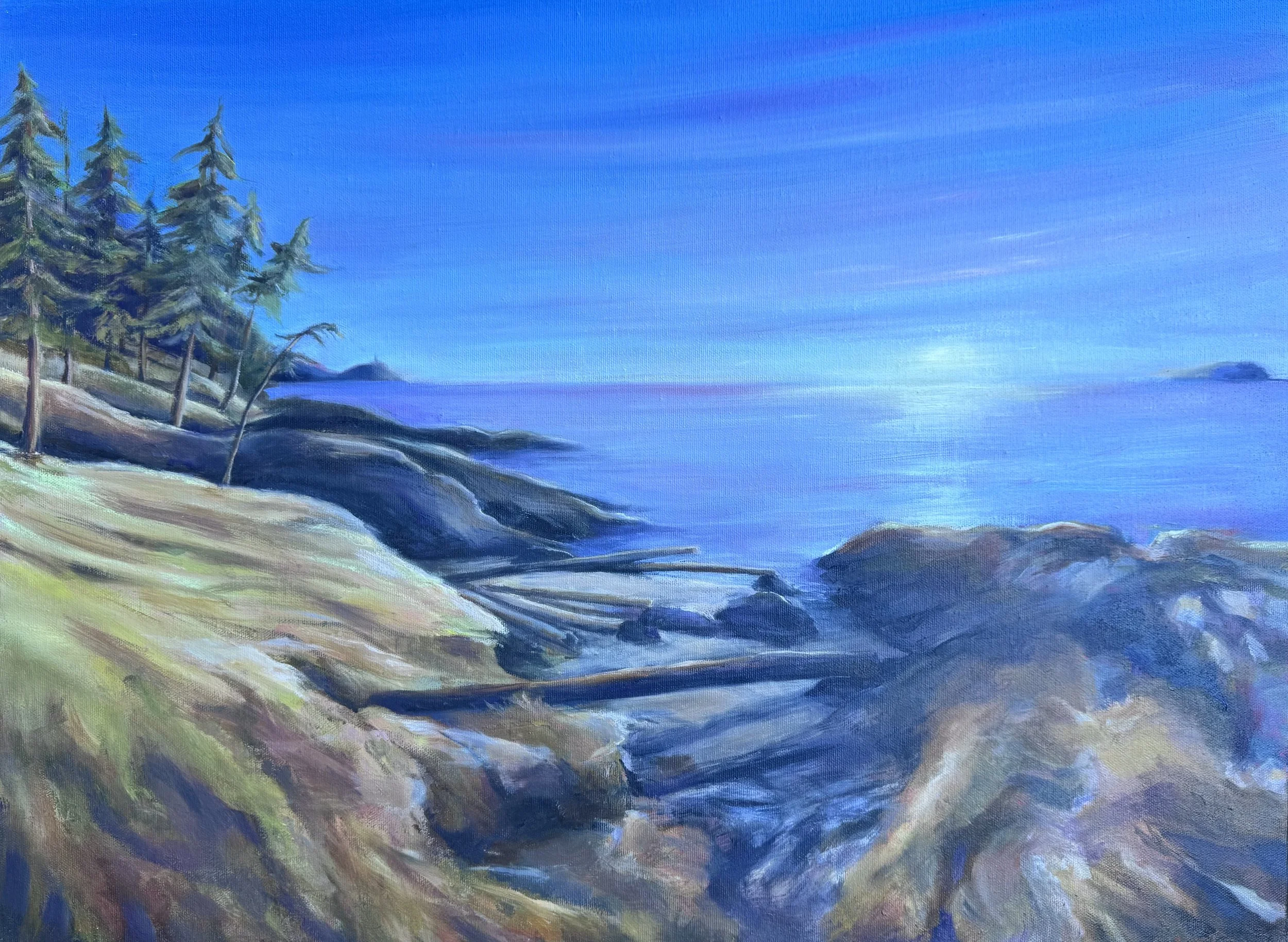 Wild Cape Sunset by Liz Watson, 18"x24", Oil on Canvas