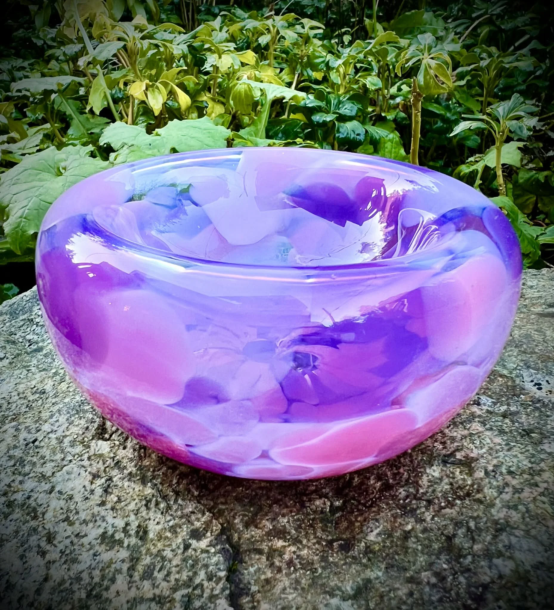 Pink Vase by Maria Ida Glassware