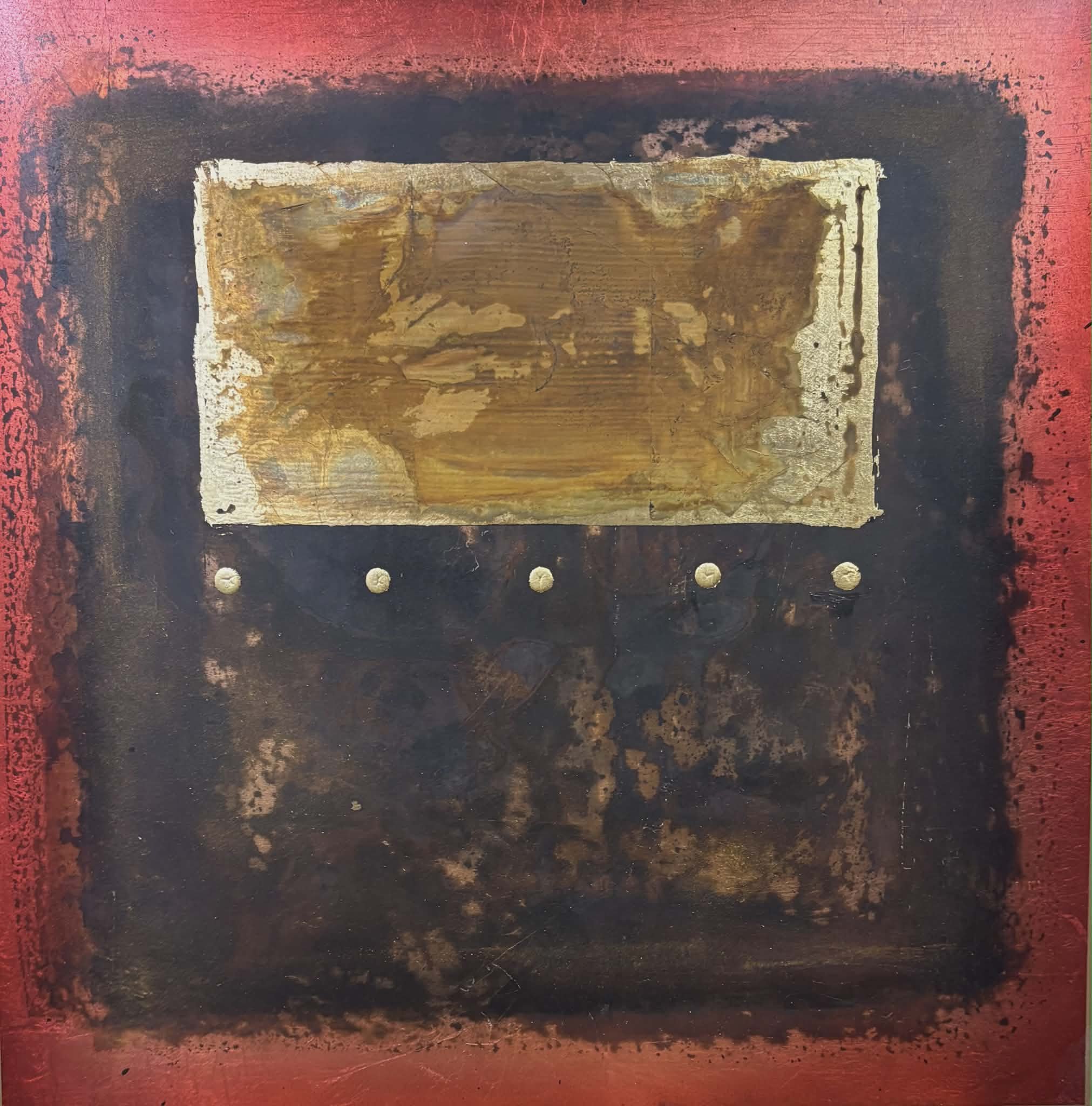 Meta Leaf, Dye & Resin Painting by David Graff