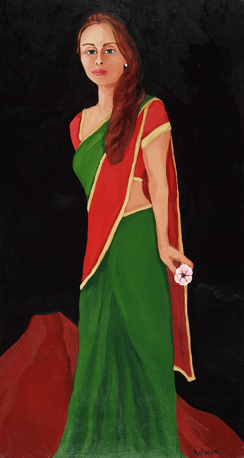  sari woman 60 x 36 2010 