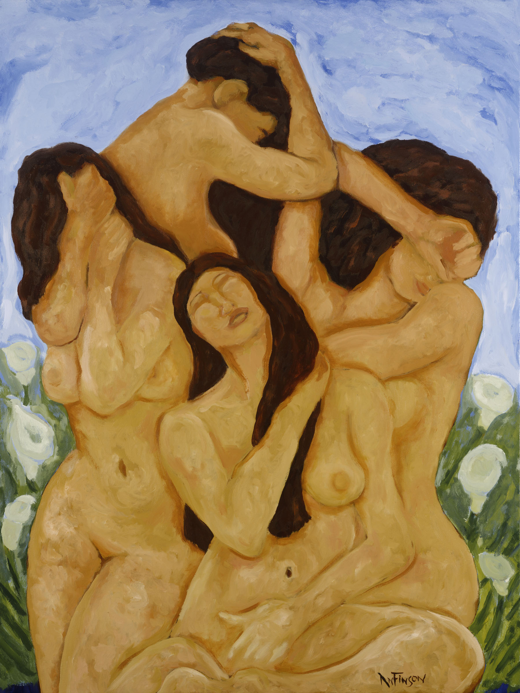  the bathers  48 x 36 2014 