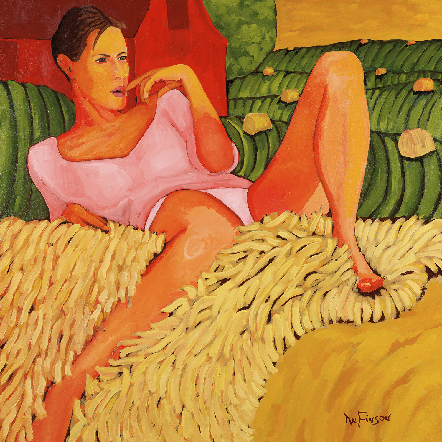  on the haystack  40 x 40 2013 