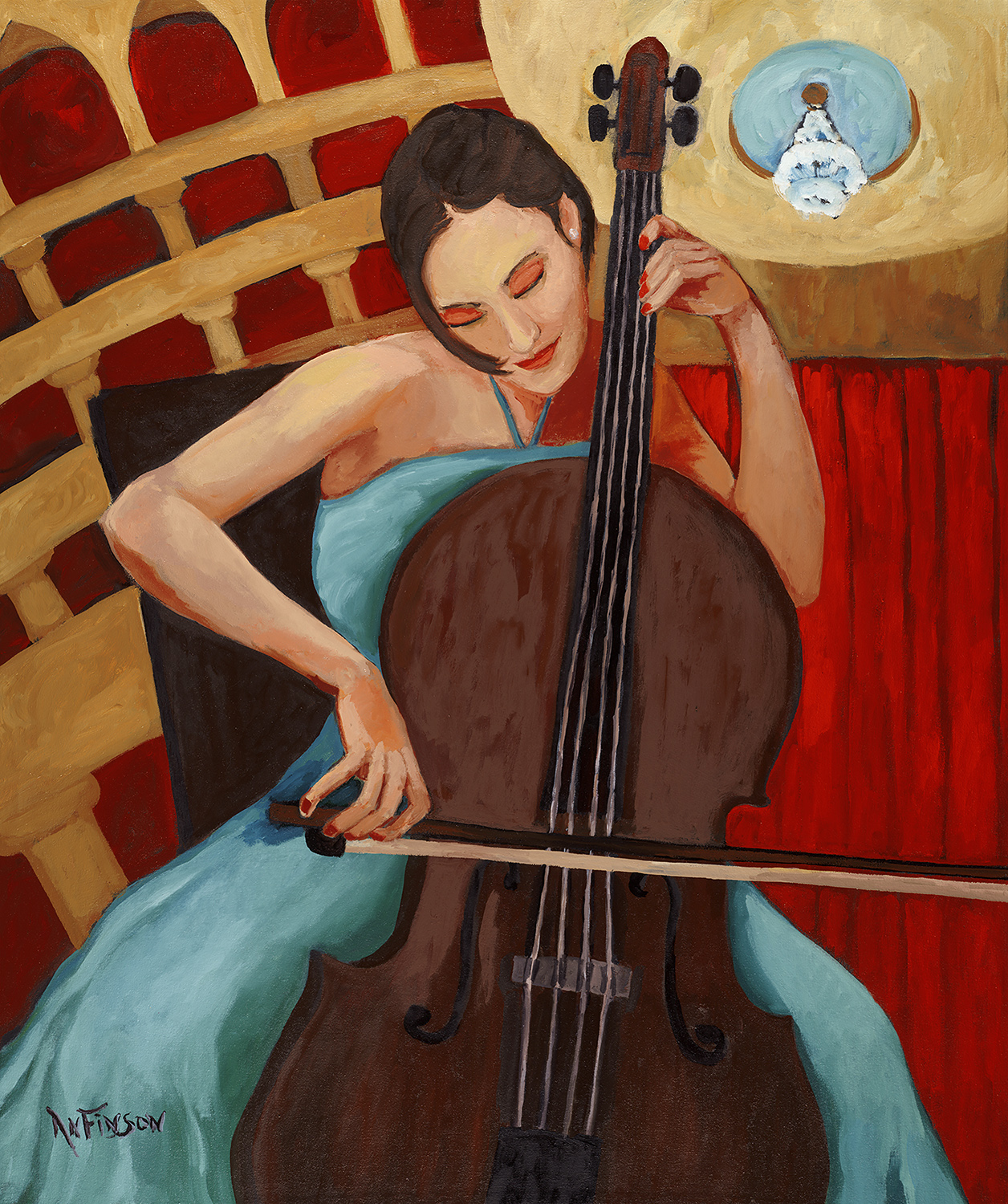  cellist  private collection  48 x 36 2014 