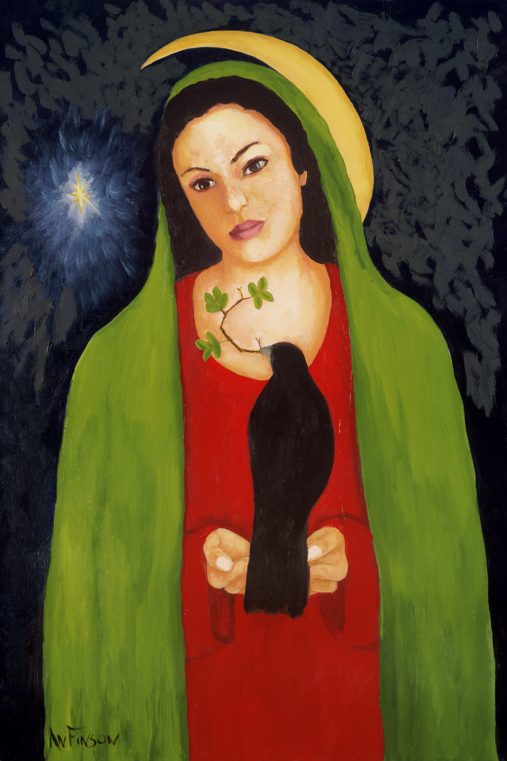  mother mary  private collection  36 x 24 2014 