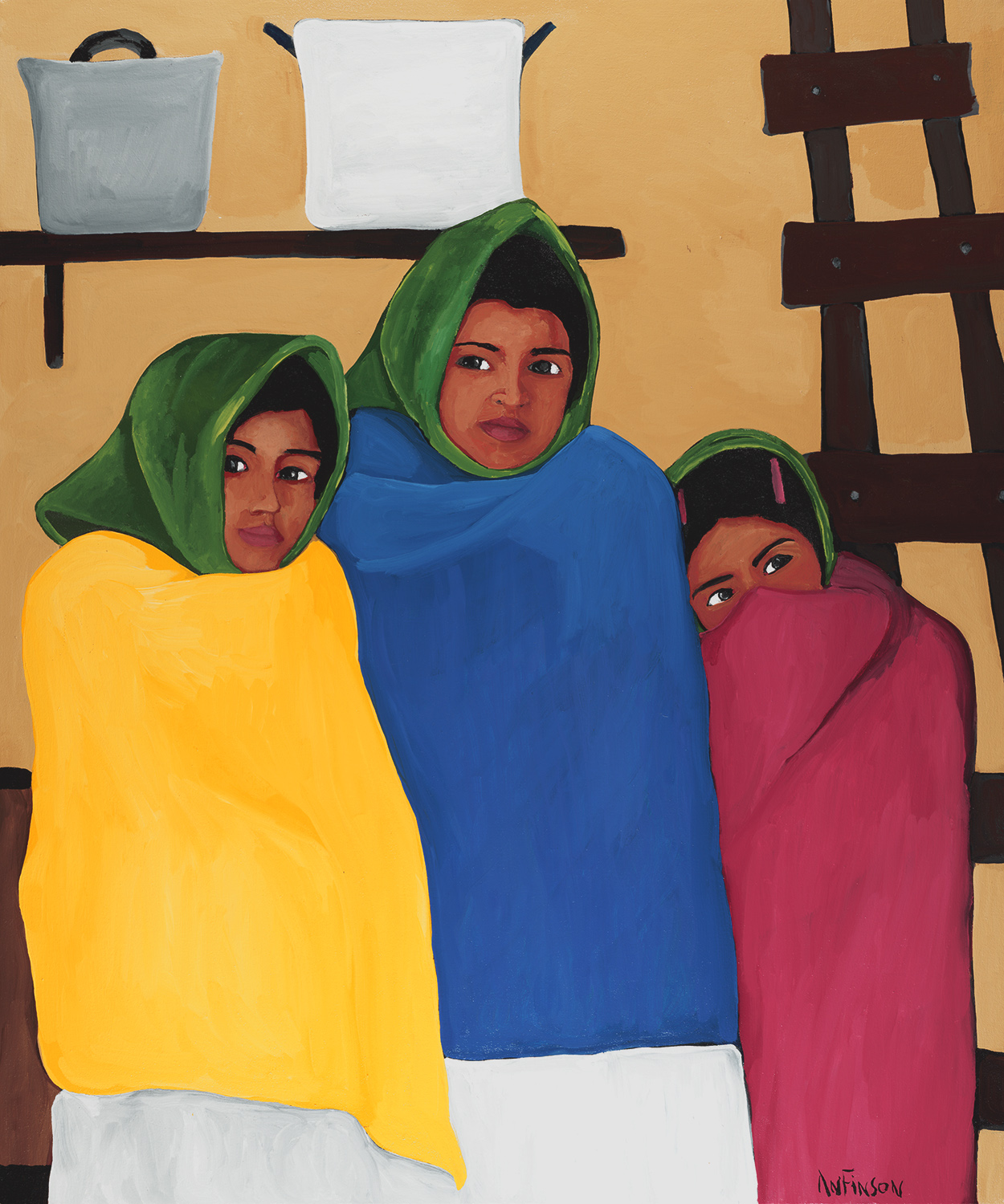  three sisters  private collection  48 x 40 2010 