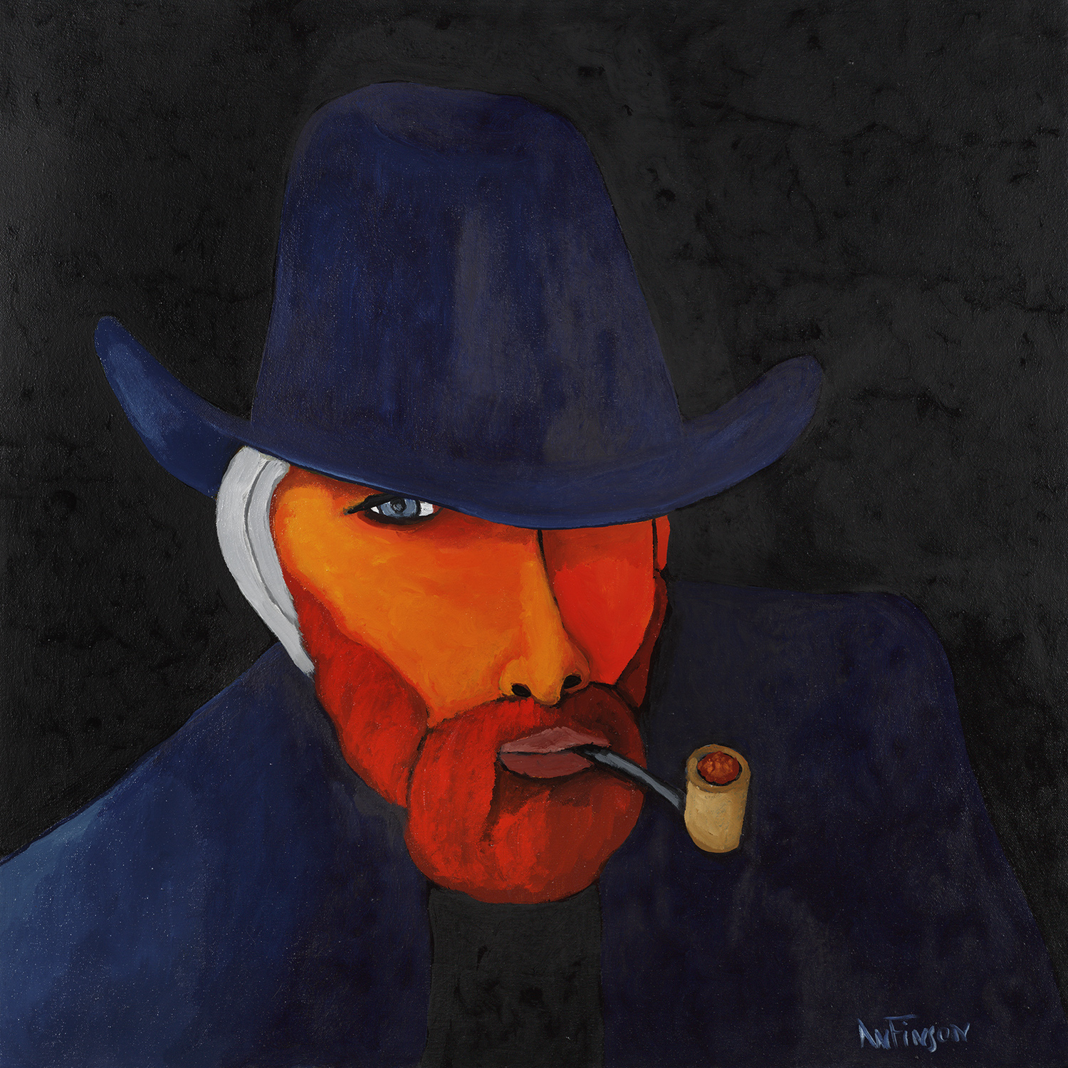  van gogh was a cowboy  private collection  30 x 30 2010 