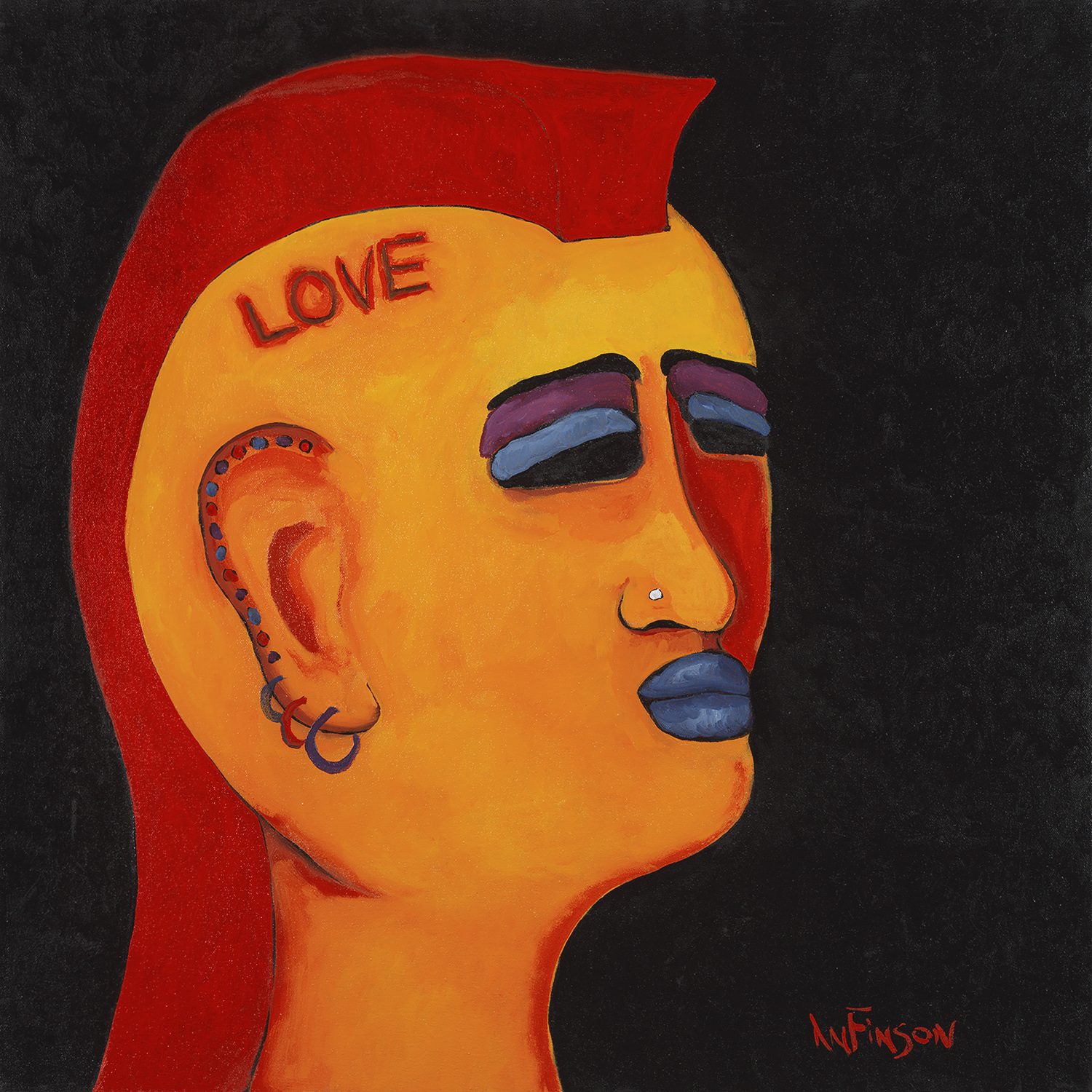  love punk    30 x 30 2010 