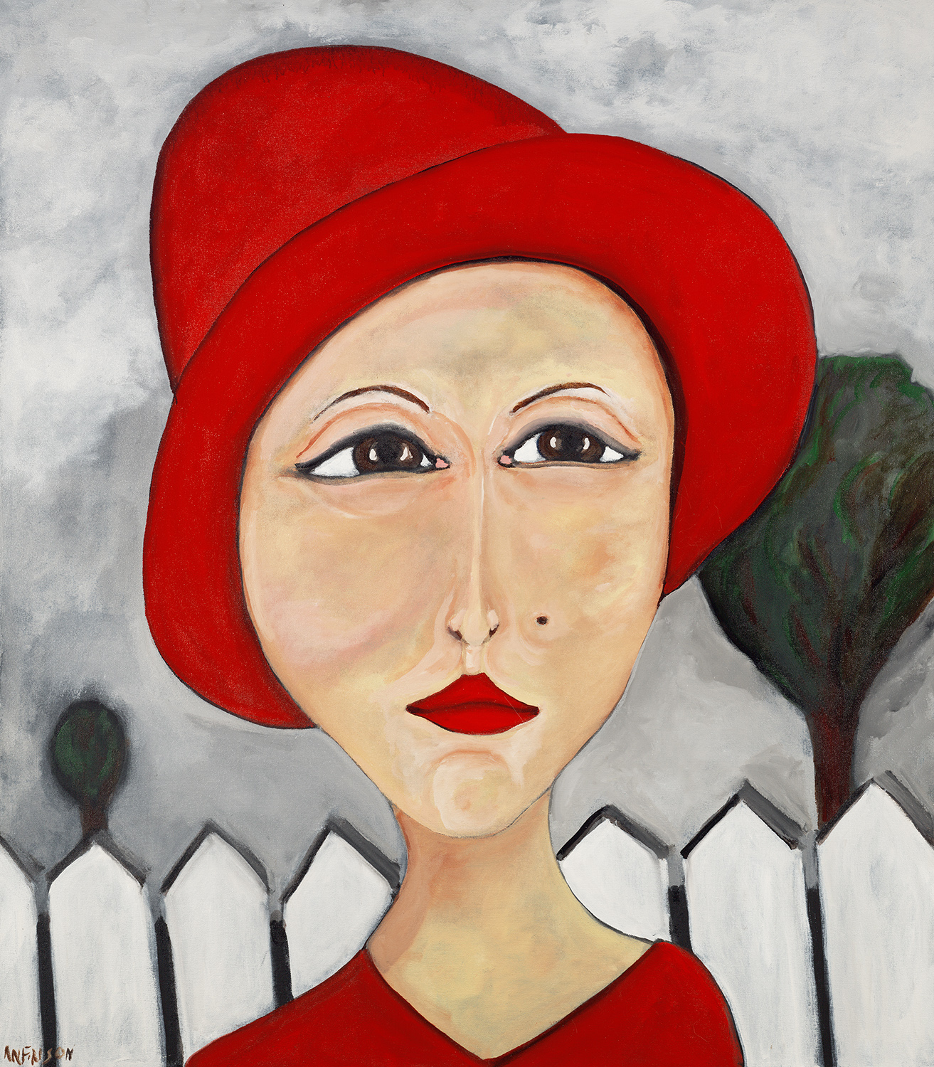  the red hat  private collection  48 x 40 2007 