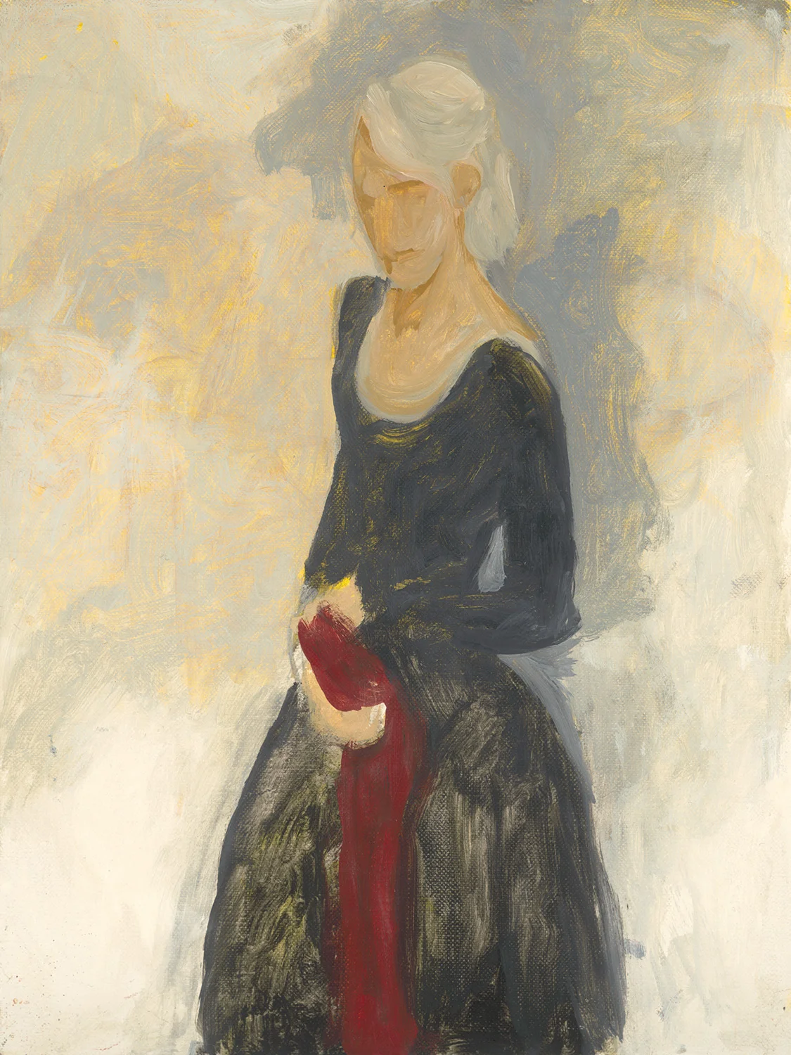 the red scarf sold 12 x 9
