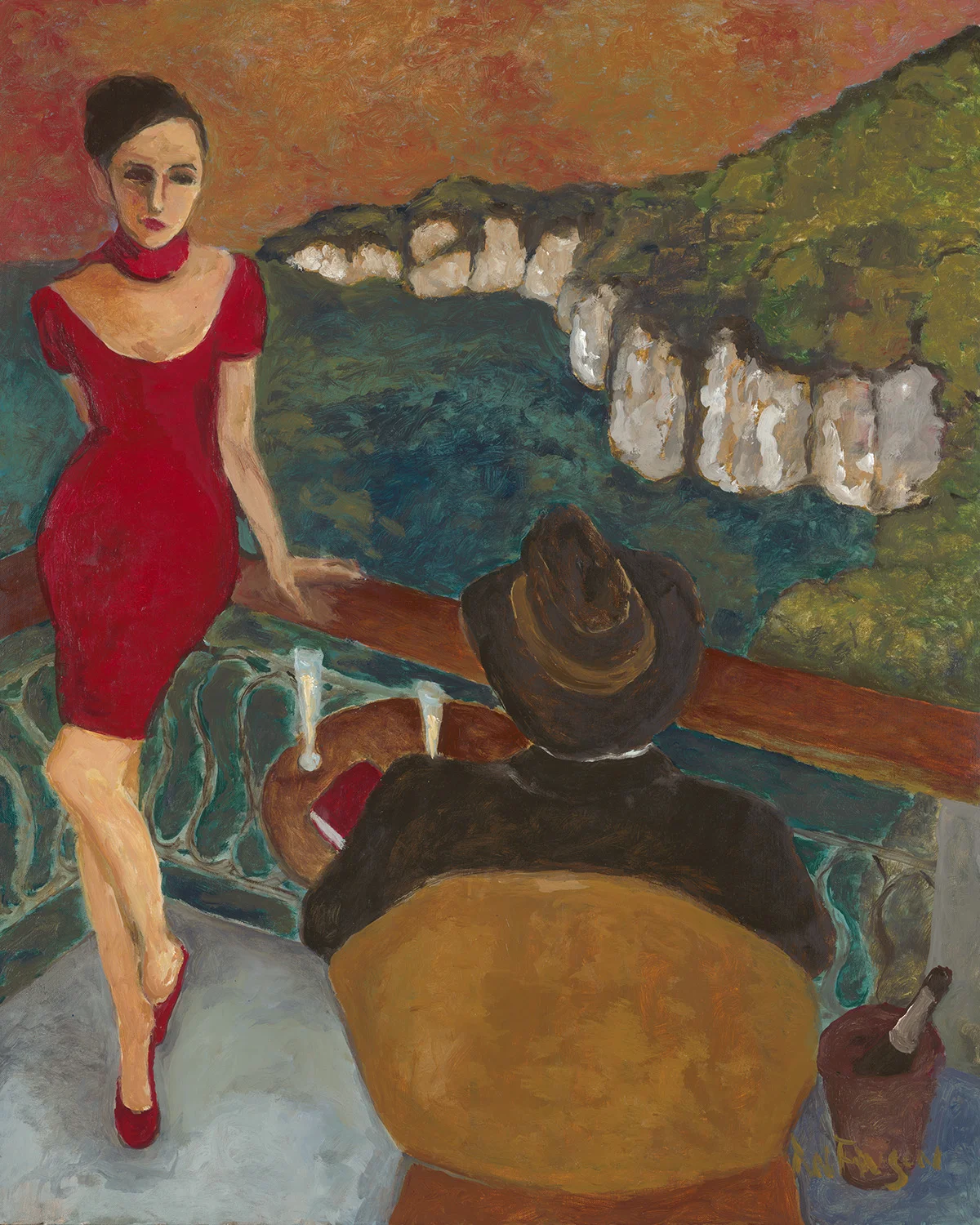 the red journal sold 30 x 24 2016
