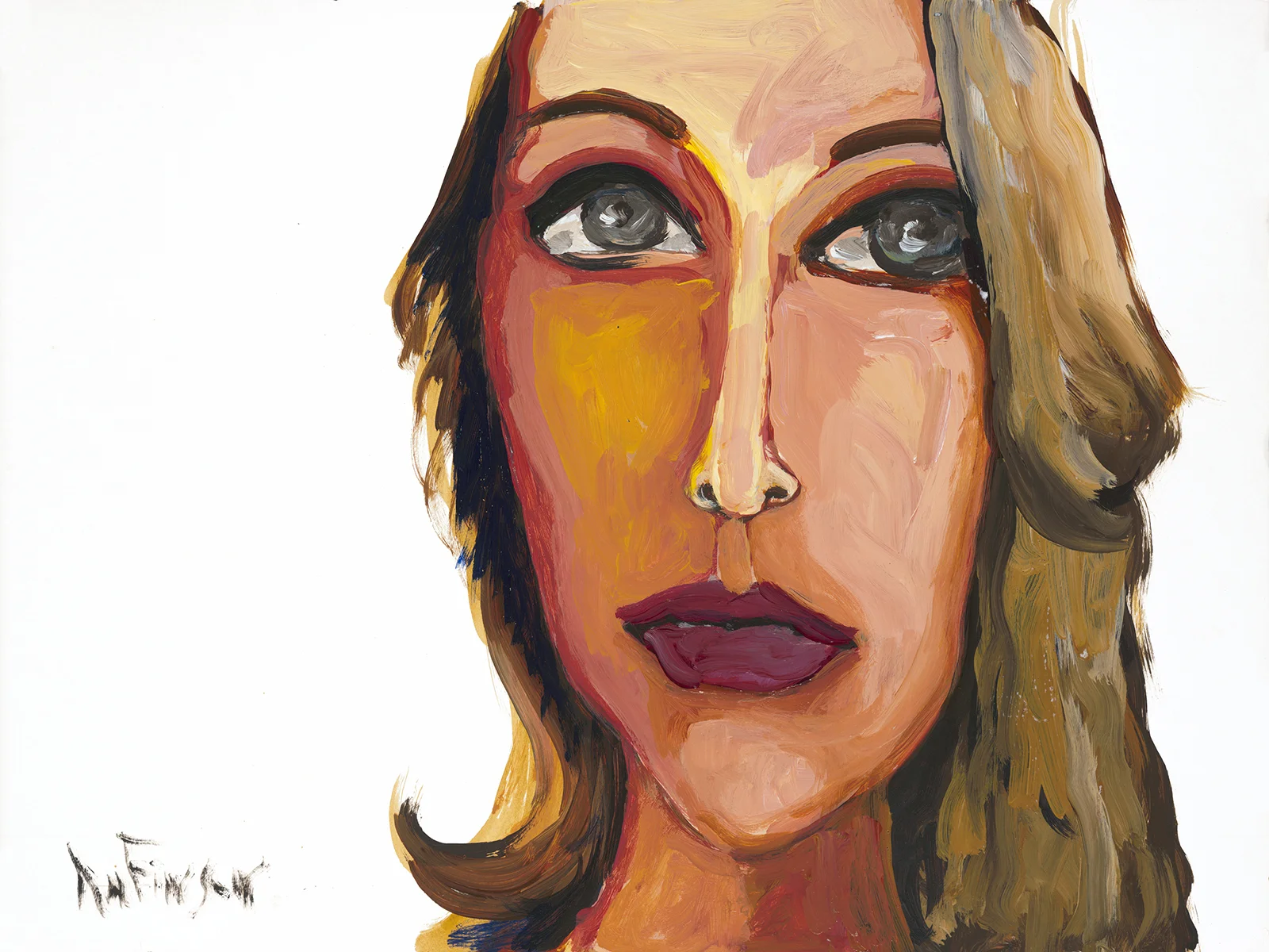 number 60 24 x 18 acrylic 2013