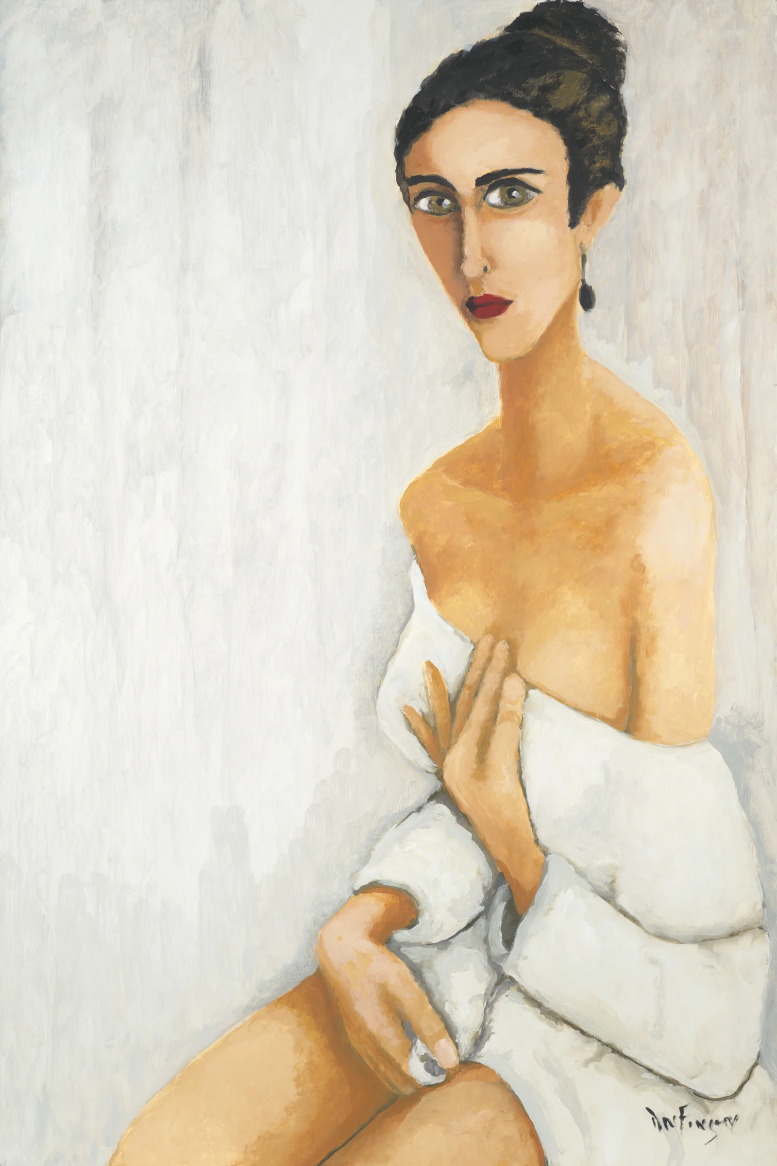 the veil $4200 oil on linen panel 36 x 24 2017