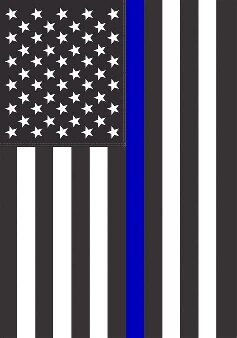 U.S. Thin Blue Line Garden Banner