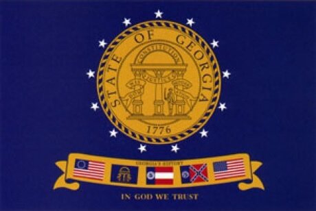 Historical State of Georgia Flag 