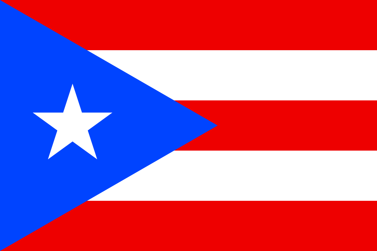 4x6" Puerto Rico Stick Flag