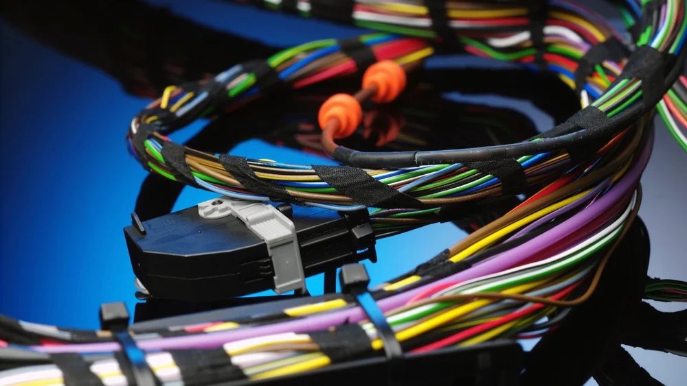 Robotics cable harness with connectors
