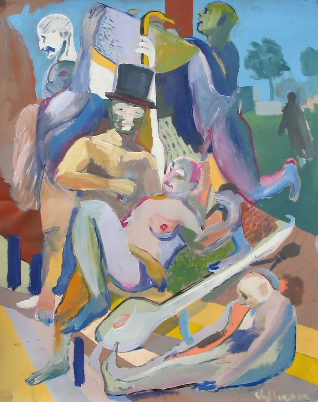 "Sundelic 1 4 2" 2004 Acrylic on canvas
