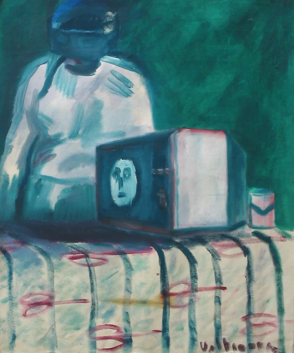 "Hades TV" 2005 Acrylic on canvas