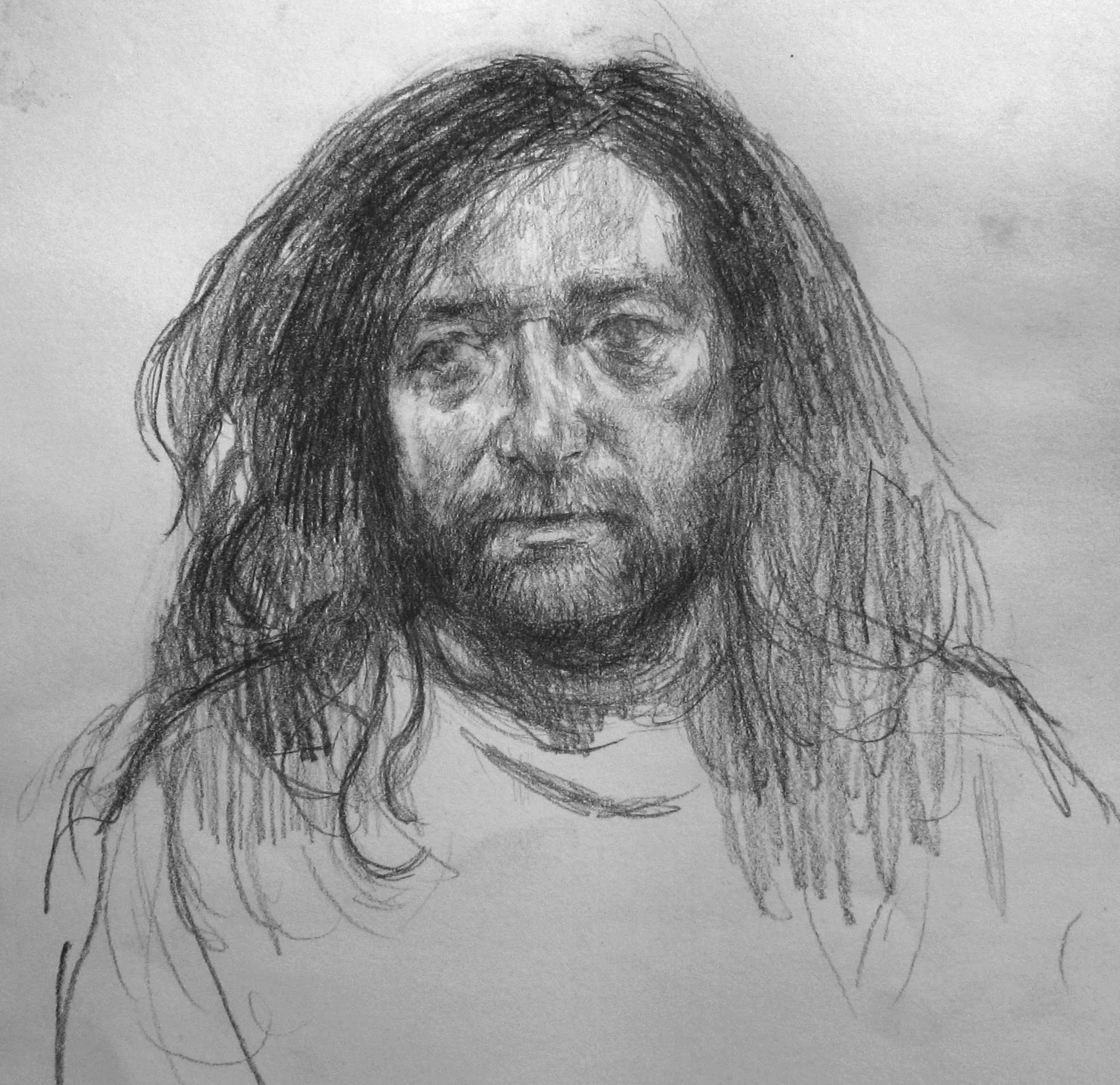 "A" 2008 Pencil on paper.