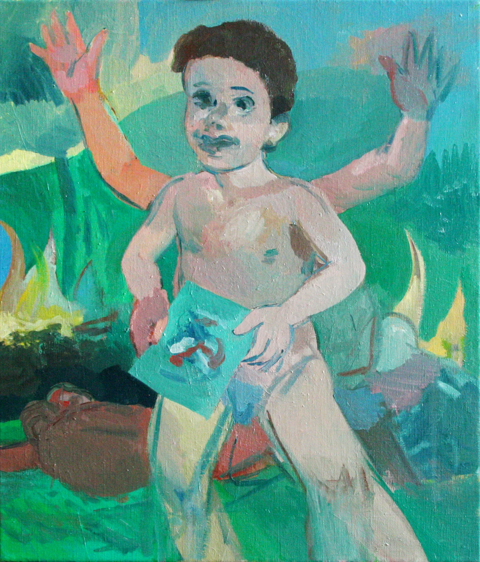 "Happy Boy" 2012 Oil on canvas. 70 x 50 cm
