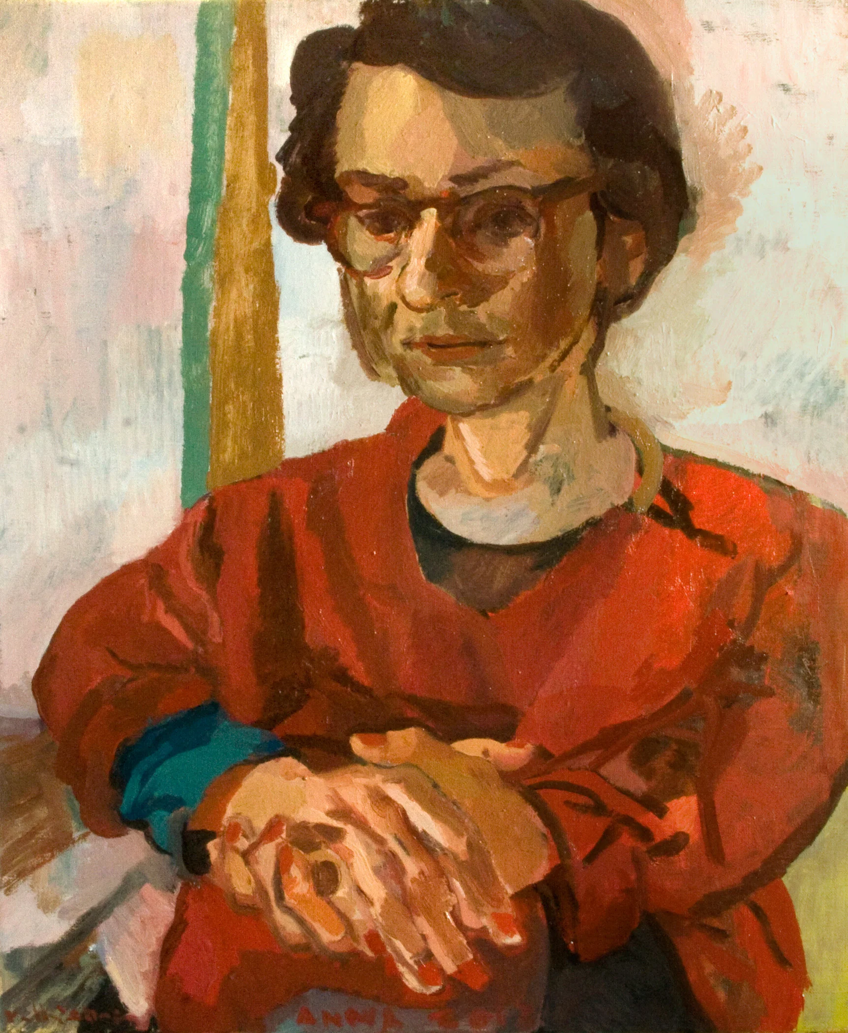 "A B" 2012 - 2013 Oil on canvas. 60 x 50 cm