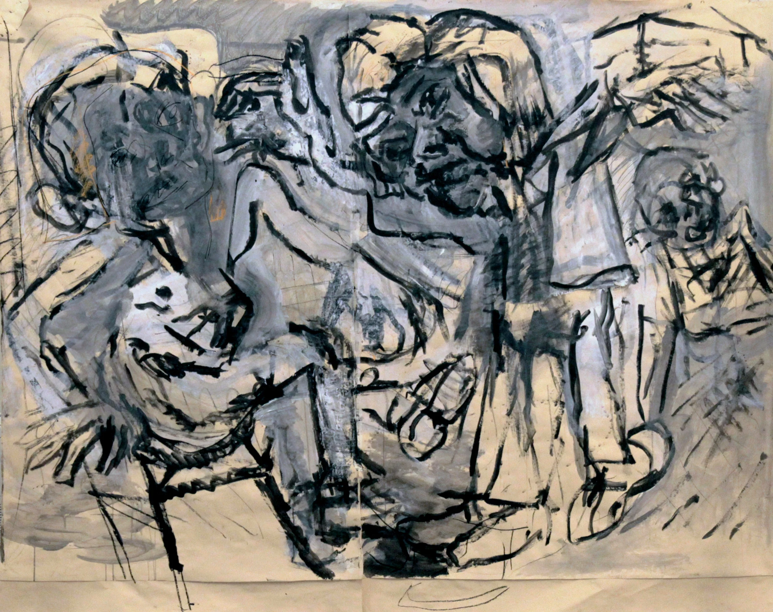 ‘Adolfa’s Cave. Moses Complex’ 2014 Acrylic on paper. 180 x 240 cm