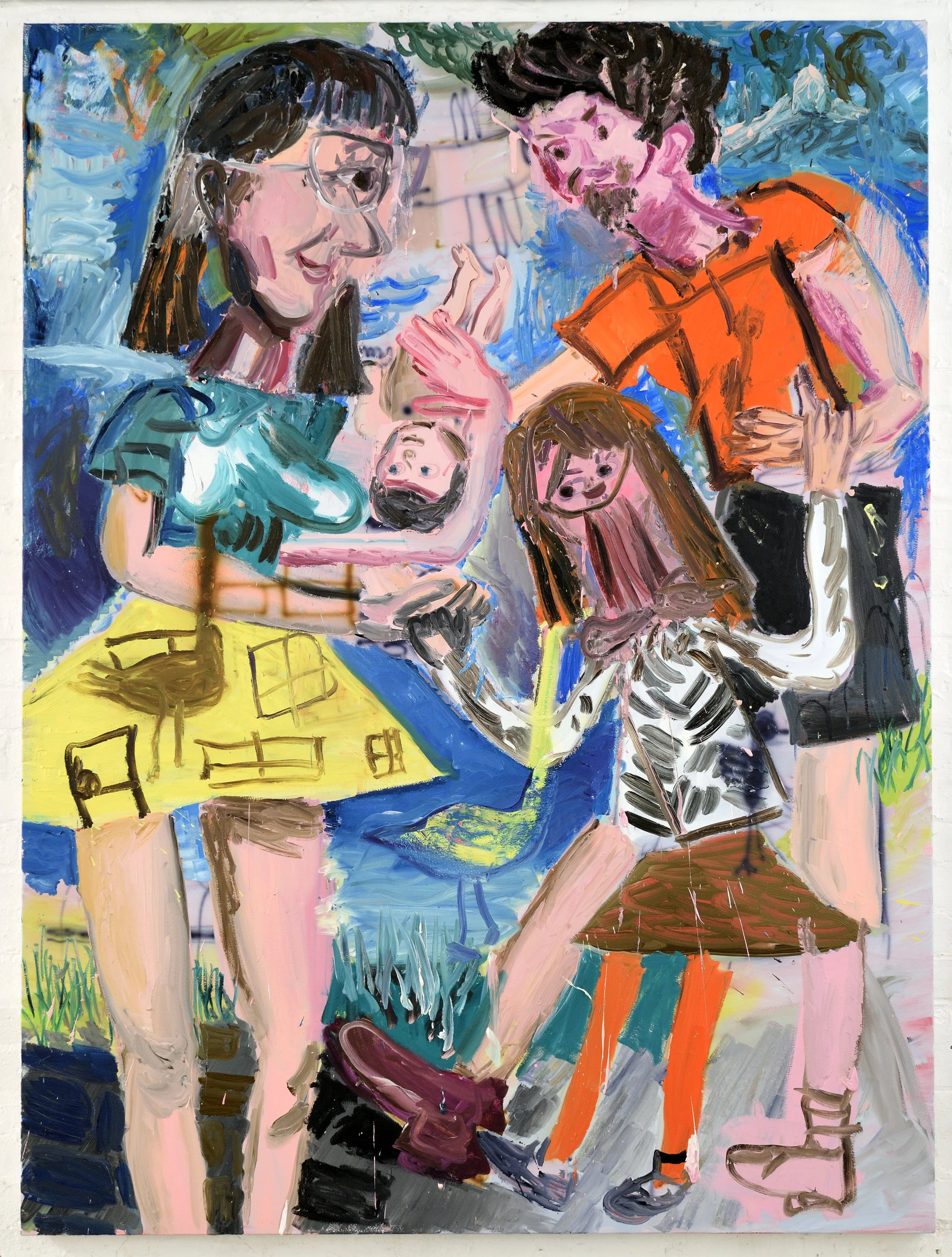   ‘It was real many times over (Victoria Park)’ 2021  Oil on canvas. 200 x 150 cm 