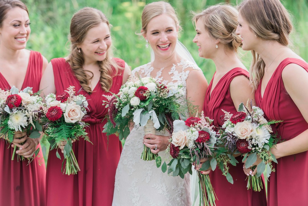 Bridal Party Bouquets by Modern Bloom