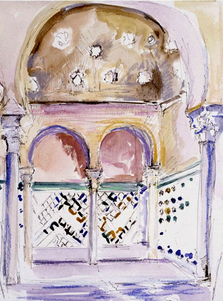  Bathhouse, 2002–2004 | Mixed Media, 11" x &nbsp;17" 