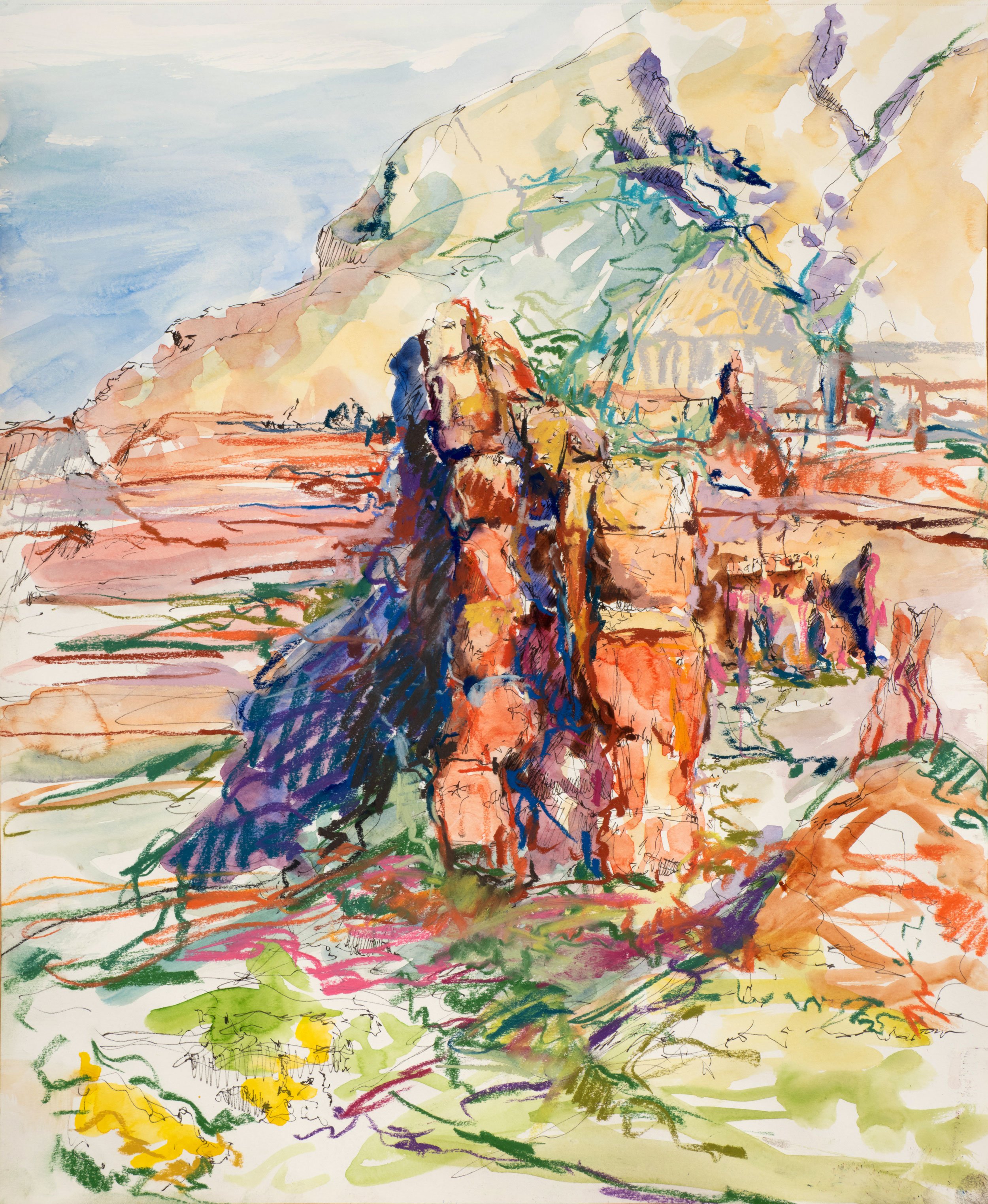  Natural Monument, 2021  |  Mixed Media, 17” x 14”, sold March 2022 by the Sedona Art Center (honorable mention, Members Show) 