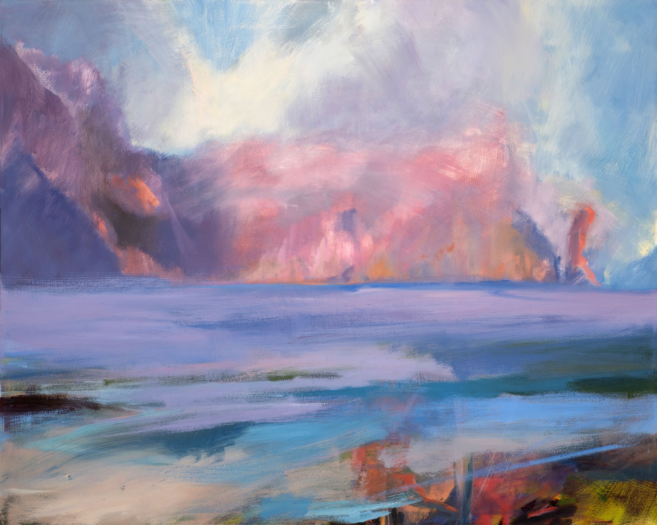  Across an Ancient Sea, 2022 | Oil on Canvas, 40” x 50” 