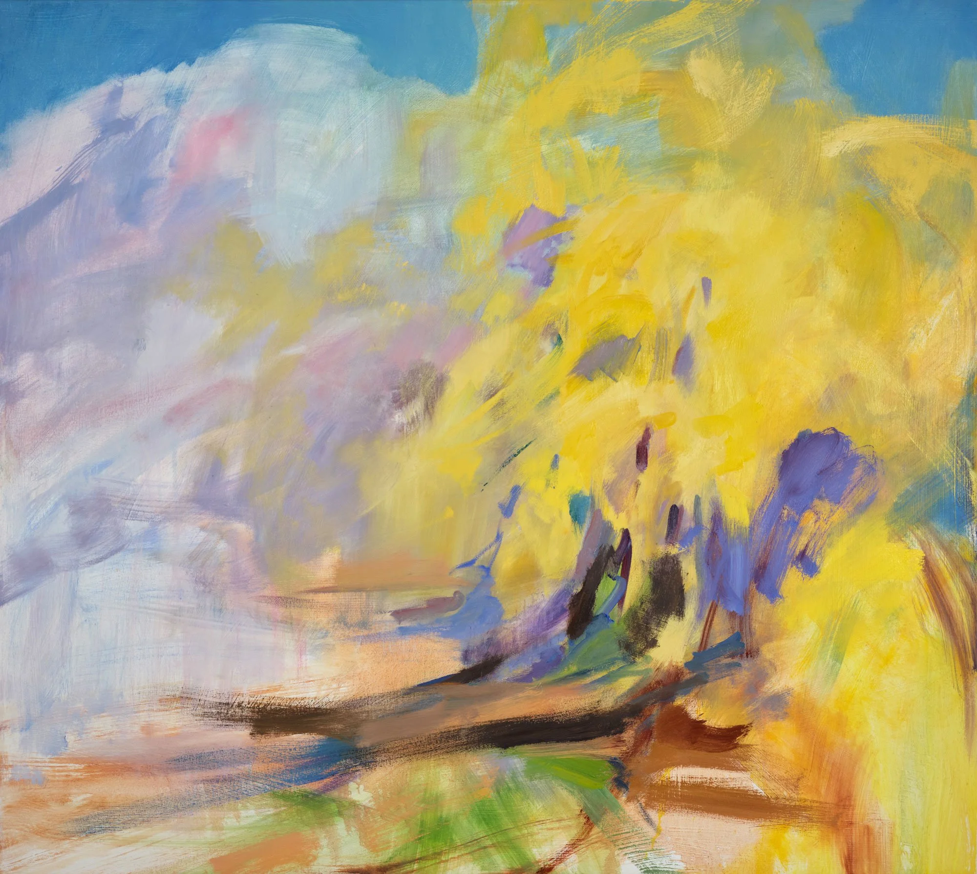  Under the Tree, 2026&nbsp; |&nbsp; Oil on Canvas, 46″ x 52″ 