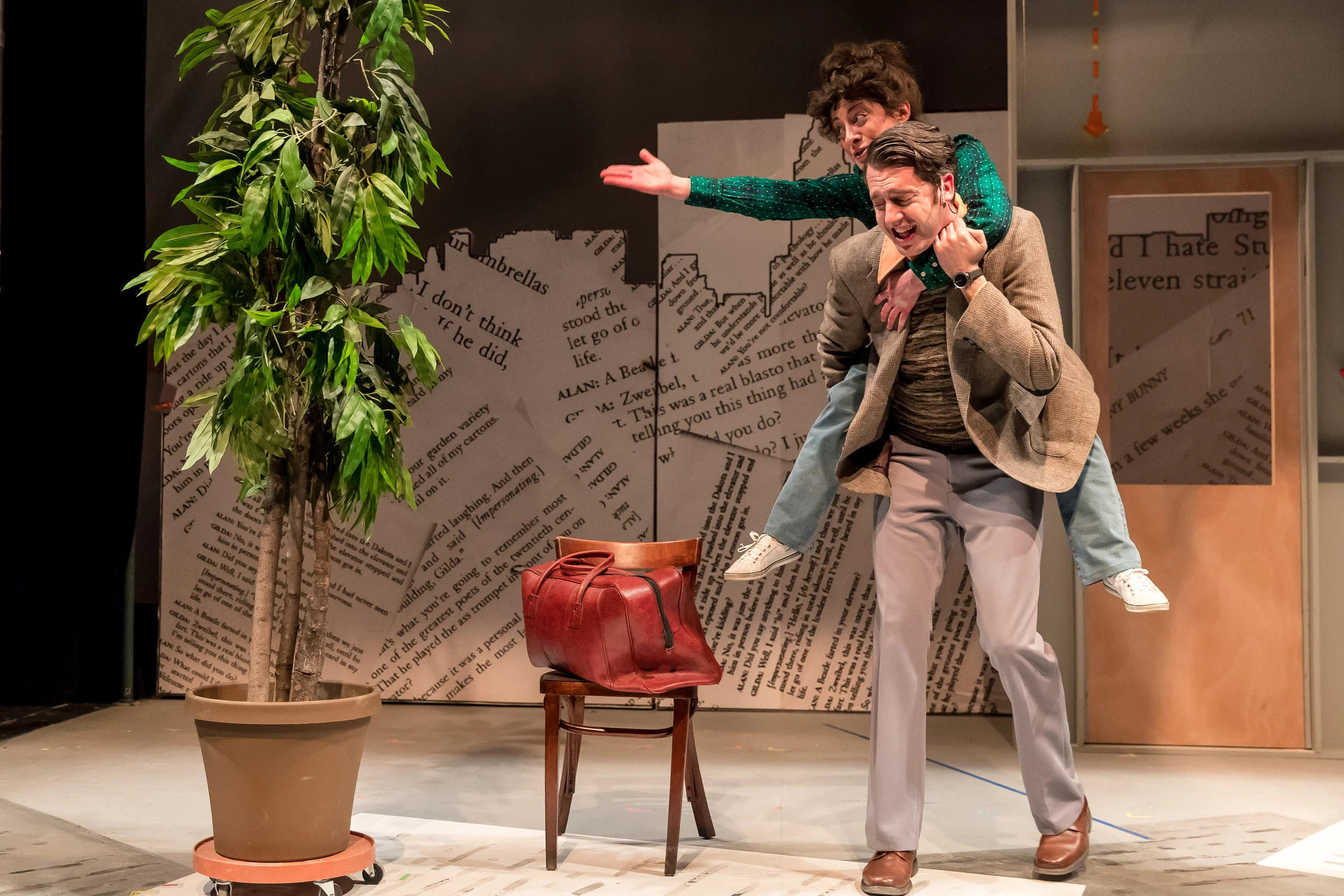 Bunny Bunny, Gilda Radner - Dana Tretta as Gilda Radner and Jackson Evans as Alan Zweibel - (Photos by Brett A.  Beiner).jpg