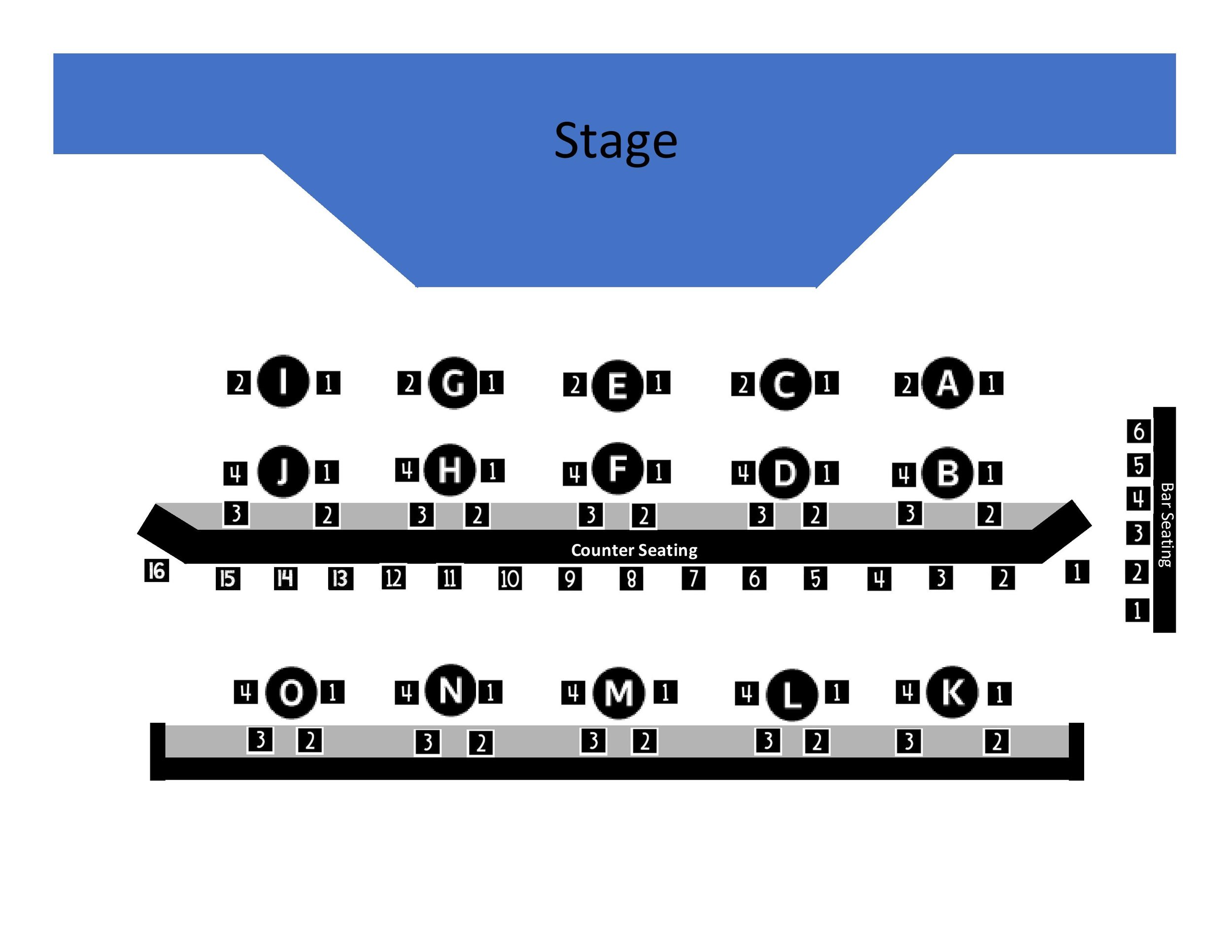 Stage 773 Seating Chart