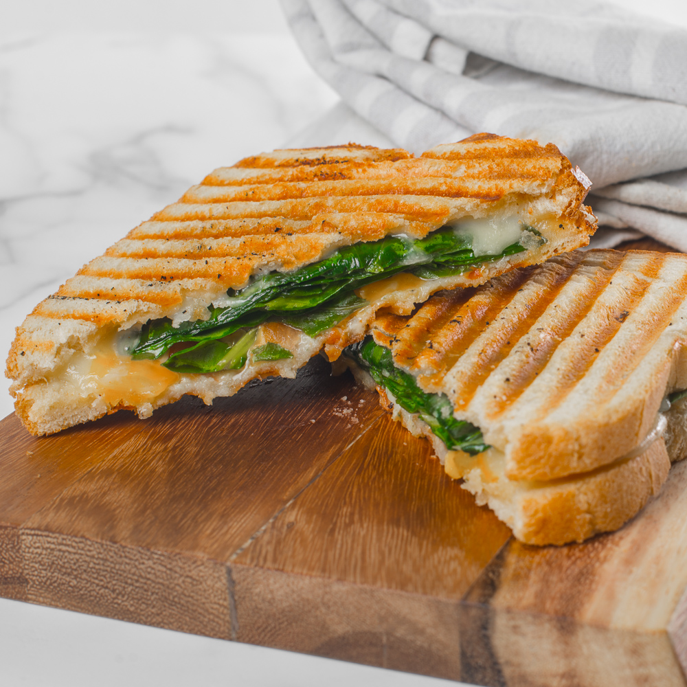 Spinach and 3 Cheese Panini