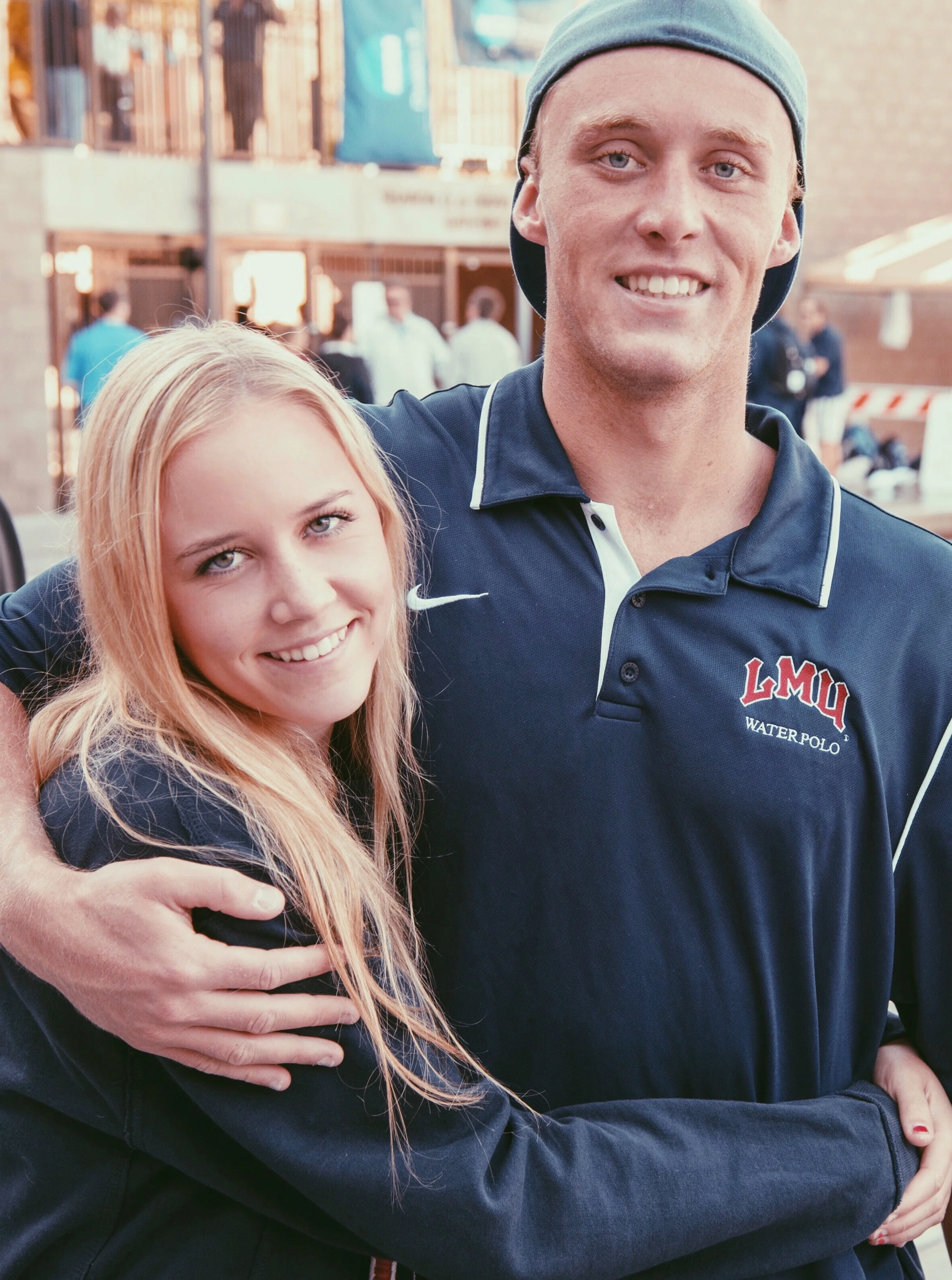 Kelsey, founder, and brother Kyle in 2014
