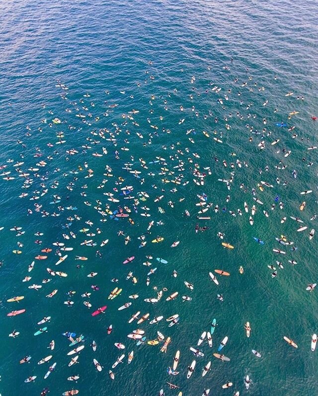Some amazing pictures our board member Eric took at the paddle out in Encinitas #blacklivesmatter 🤍