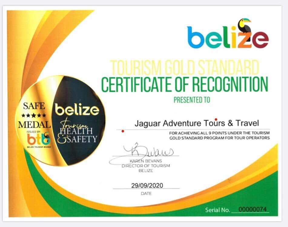 Officially Gold Standard Tour Operator  #goldstandardbelize #belizeawaits #travelbelize