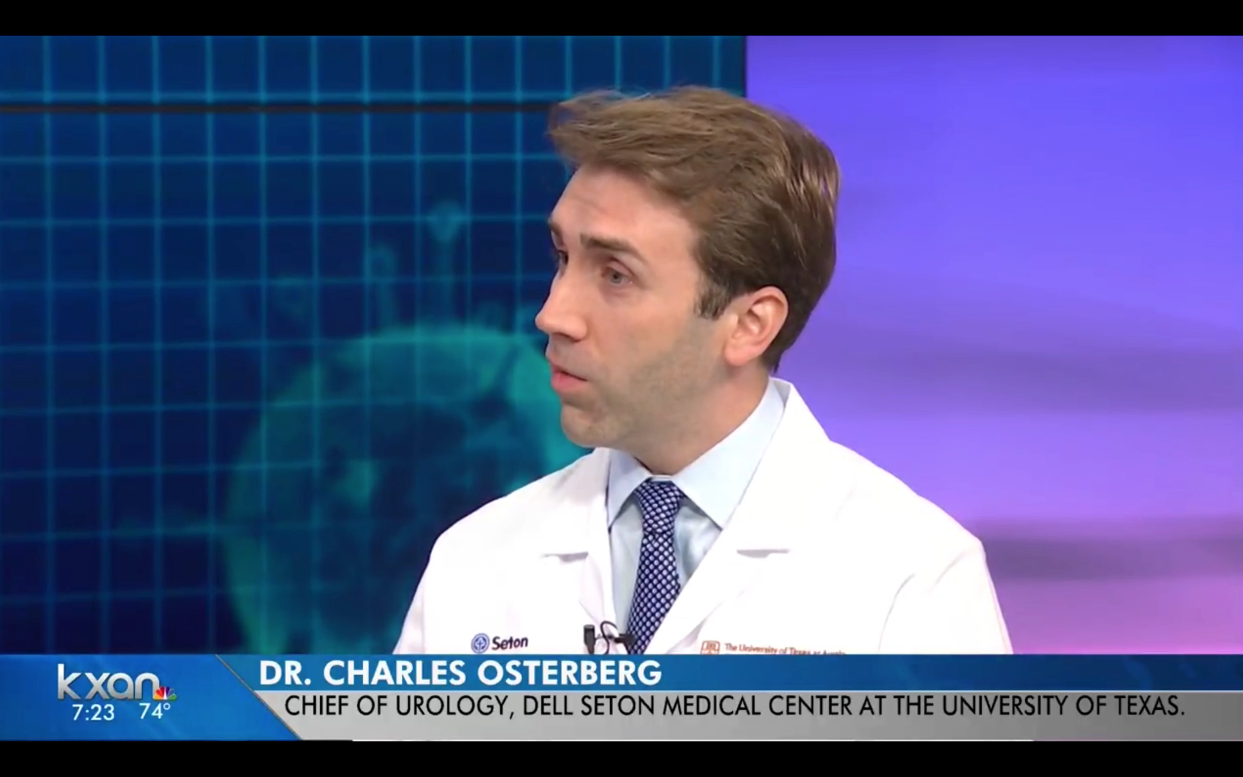 Dr. Osterberg Featured on KXAN NBC News for Prostate Cancer 