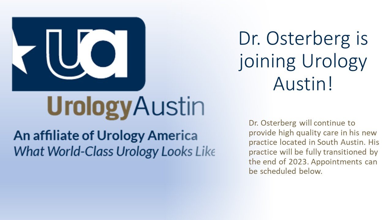 Dr. Osterberg moves his practice to Urology Austin