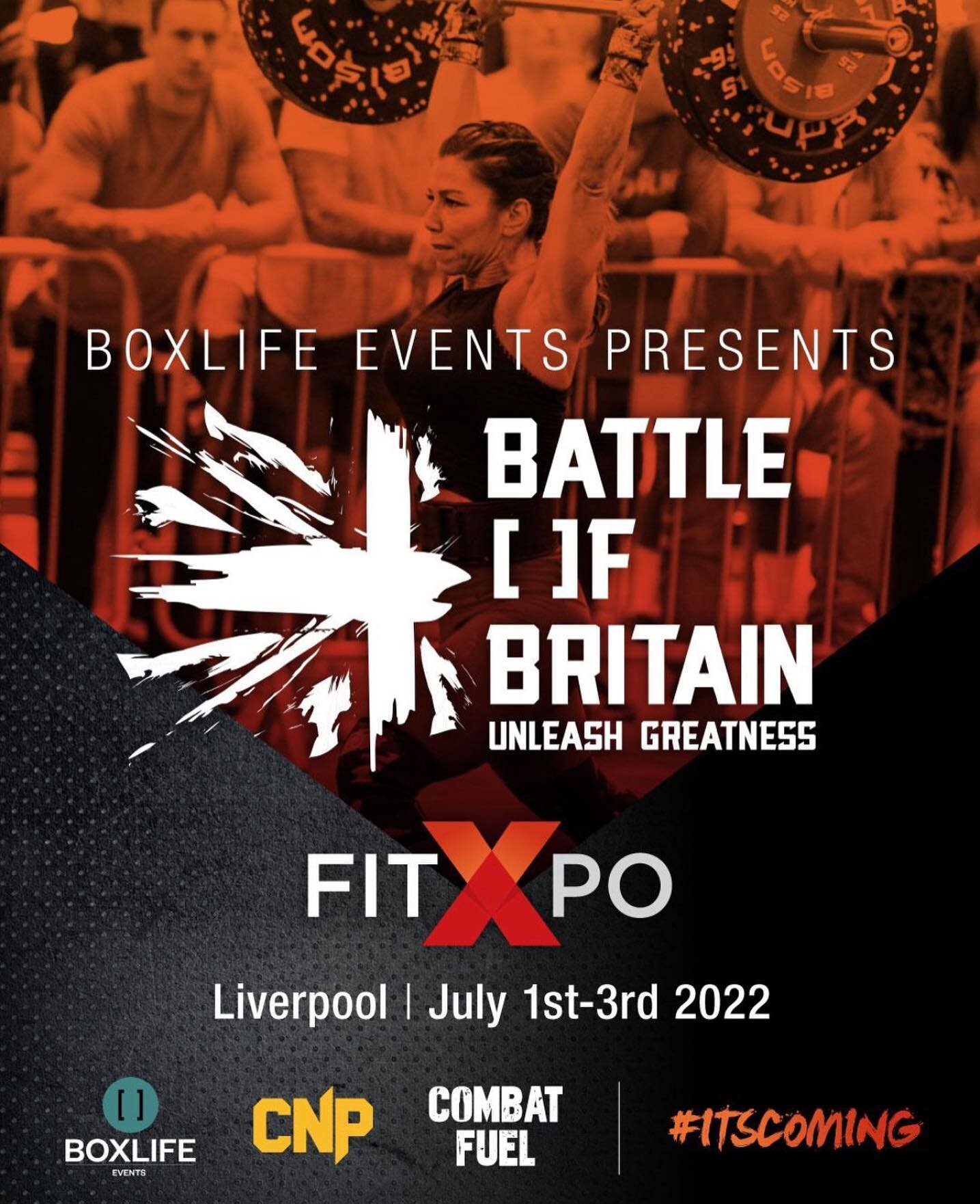 Big news&hellip; the 2022 Battle of Britain is coming to @fitxpo_uk this July in Liverpool.

**athletes with an entry rolled over from 2021 you will receive an email with more information by Sunday.

***registration for remaining places will open soo