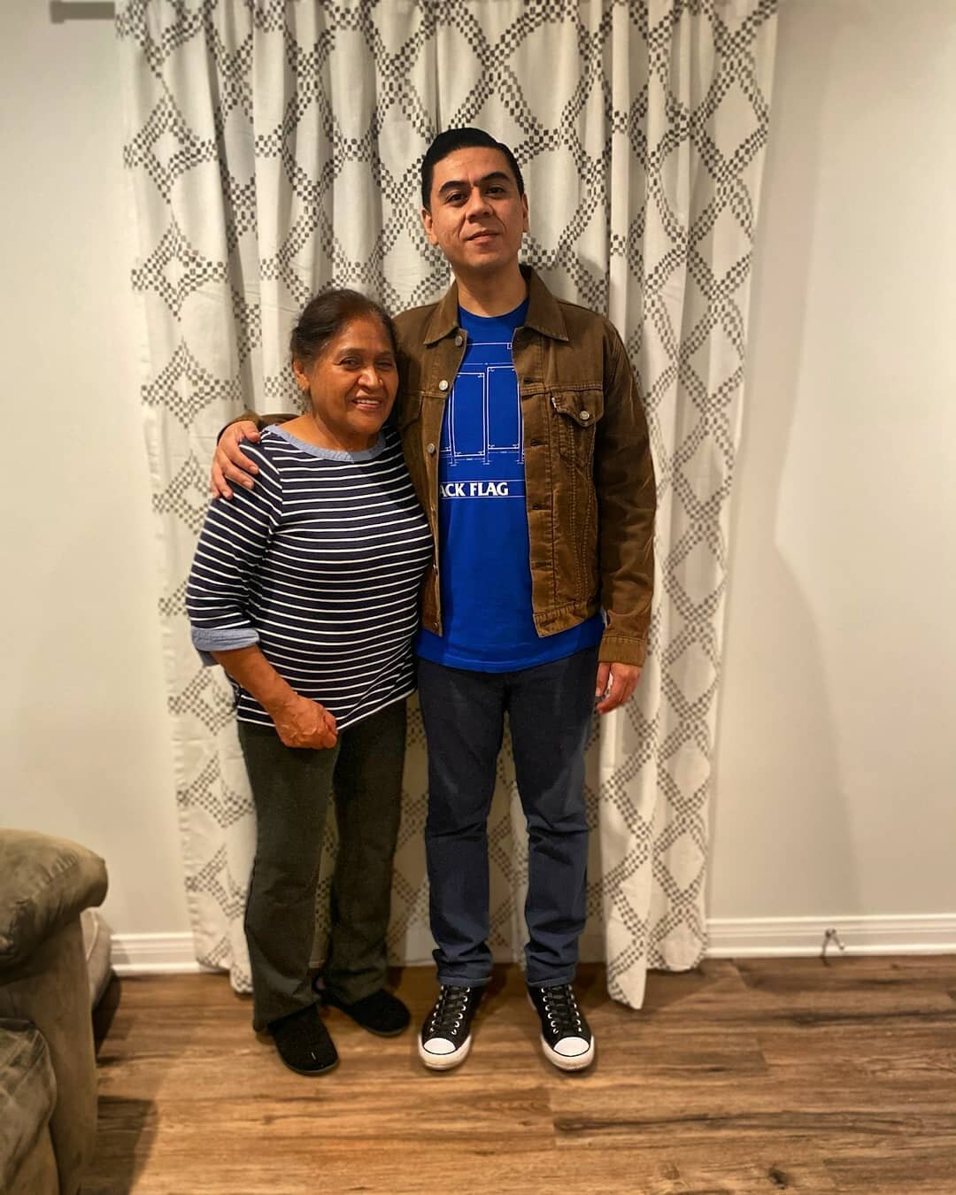 Small Mexican woman makes giant Mexican man (5'11 is as tall as we get).