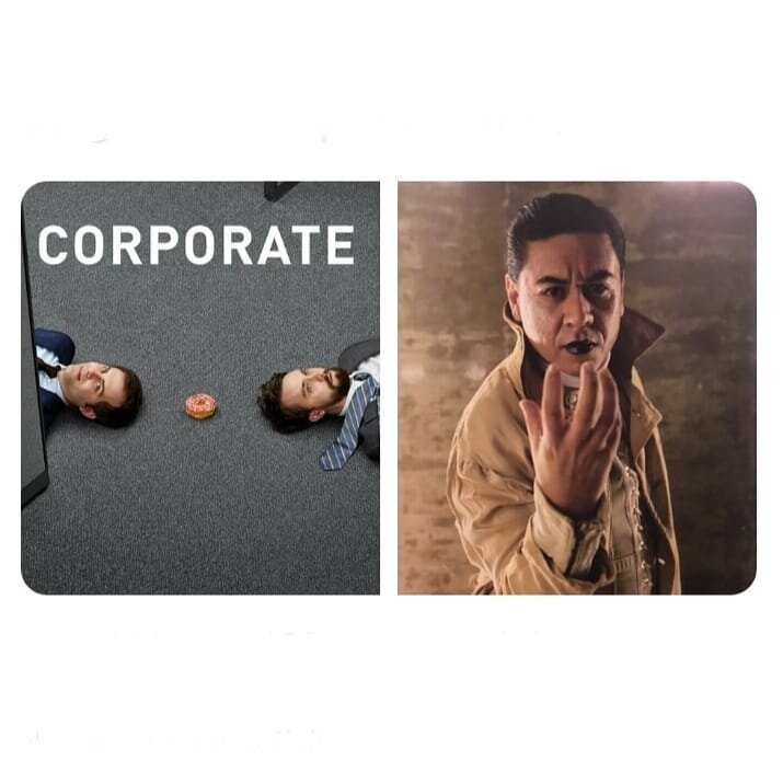 TONIGHT is the season 3 premiere of @corporate on @comedycentral at 10:30/9:30c. It's a really funny, unique, &amp; inventive show. Check it out. It's also my TV debut &amp; lipstick debut. 
#corporateshow